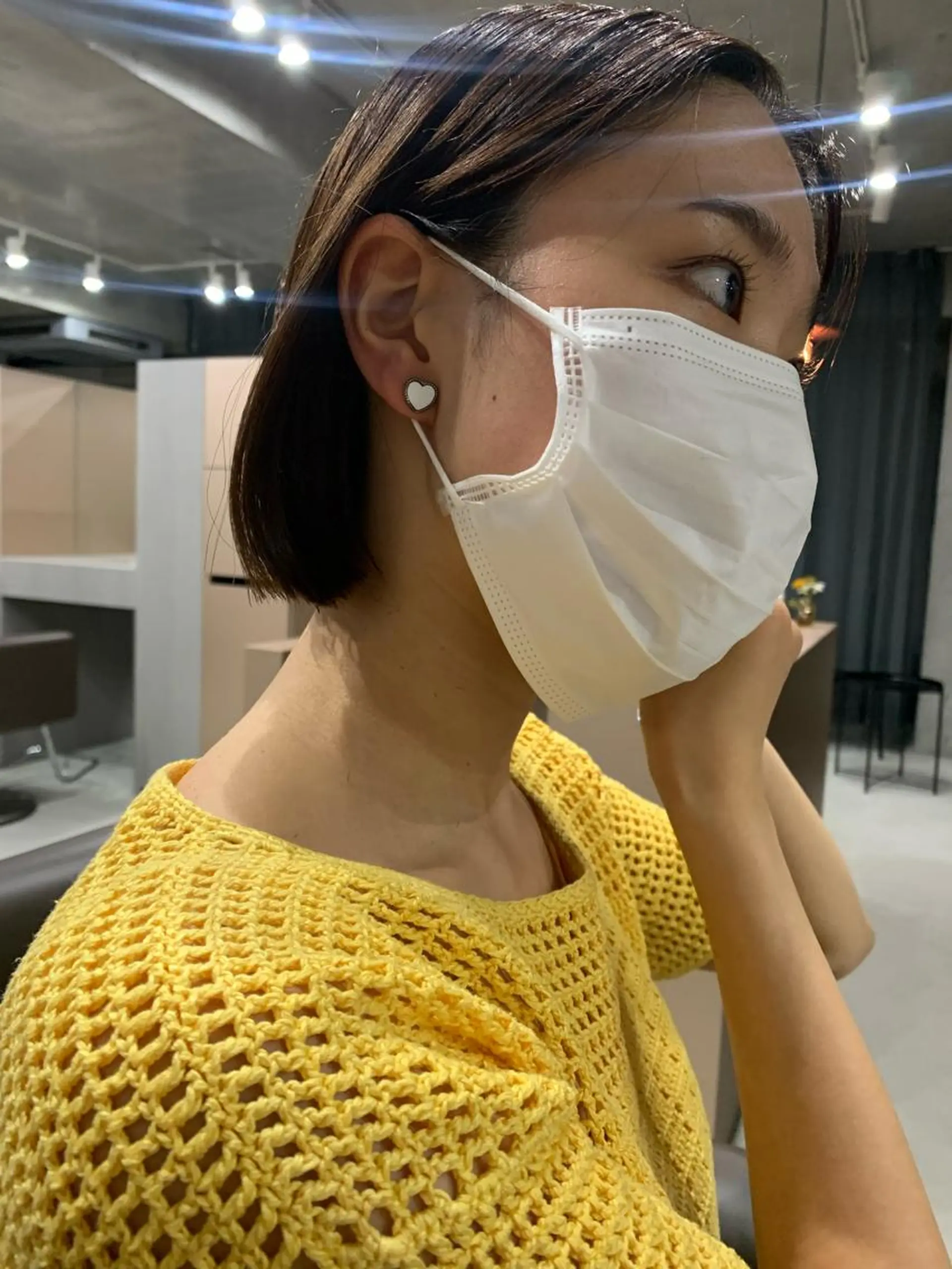 ショート カラー ボブパーマコテ巻き風 パーマNo1深江秀平のヘアスタイル