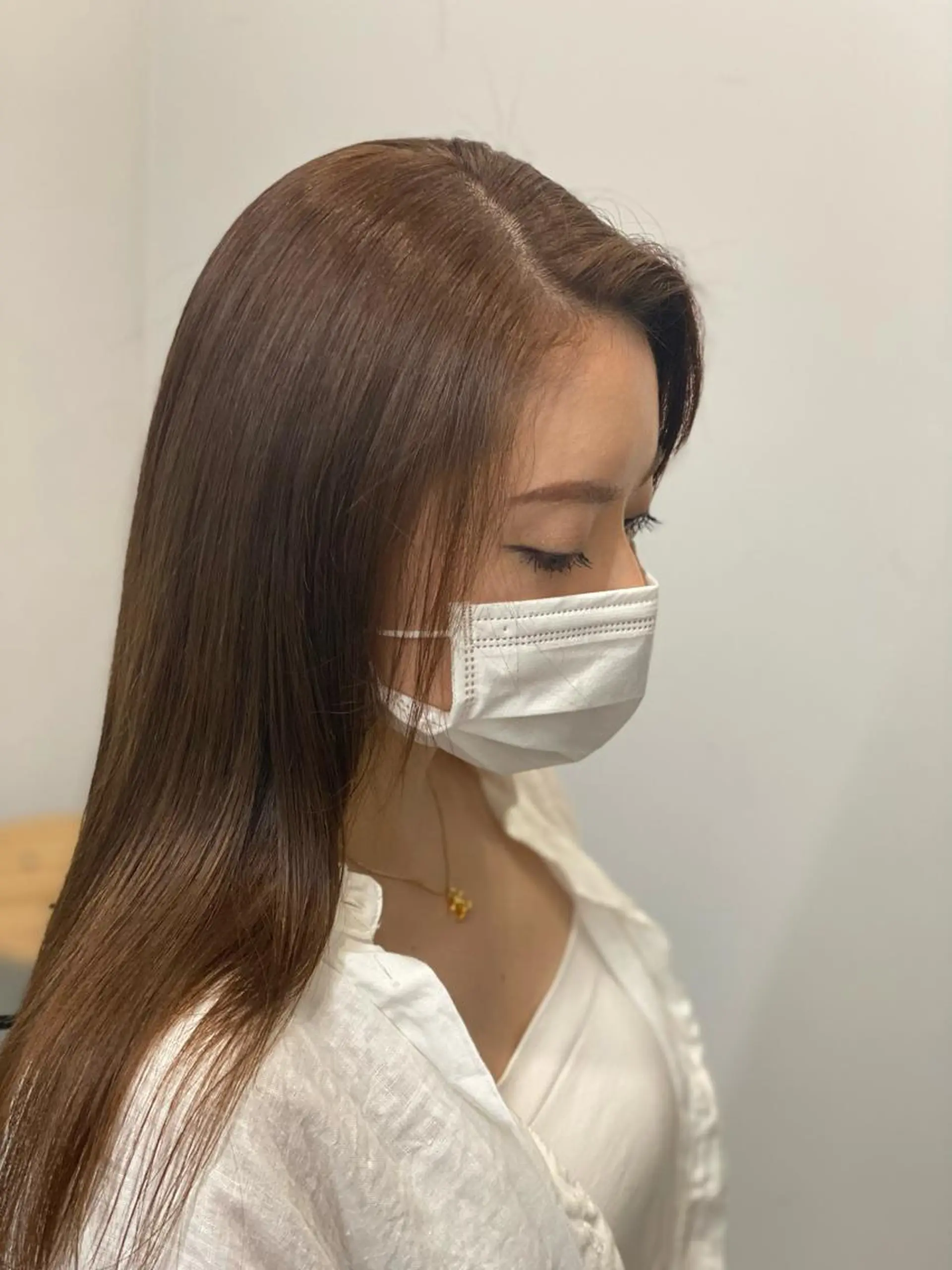 ロング 似合わせカット sunc所属・梅田l大人韓国ヘア レイヤー×艶カラーのヘアスタイル