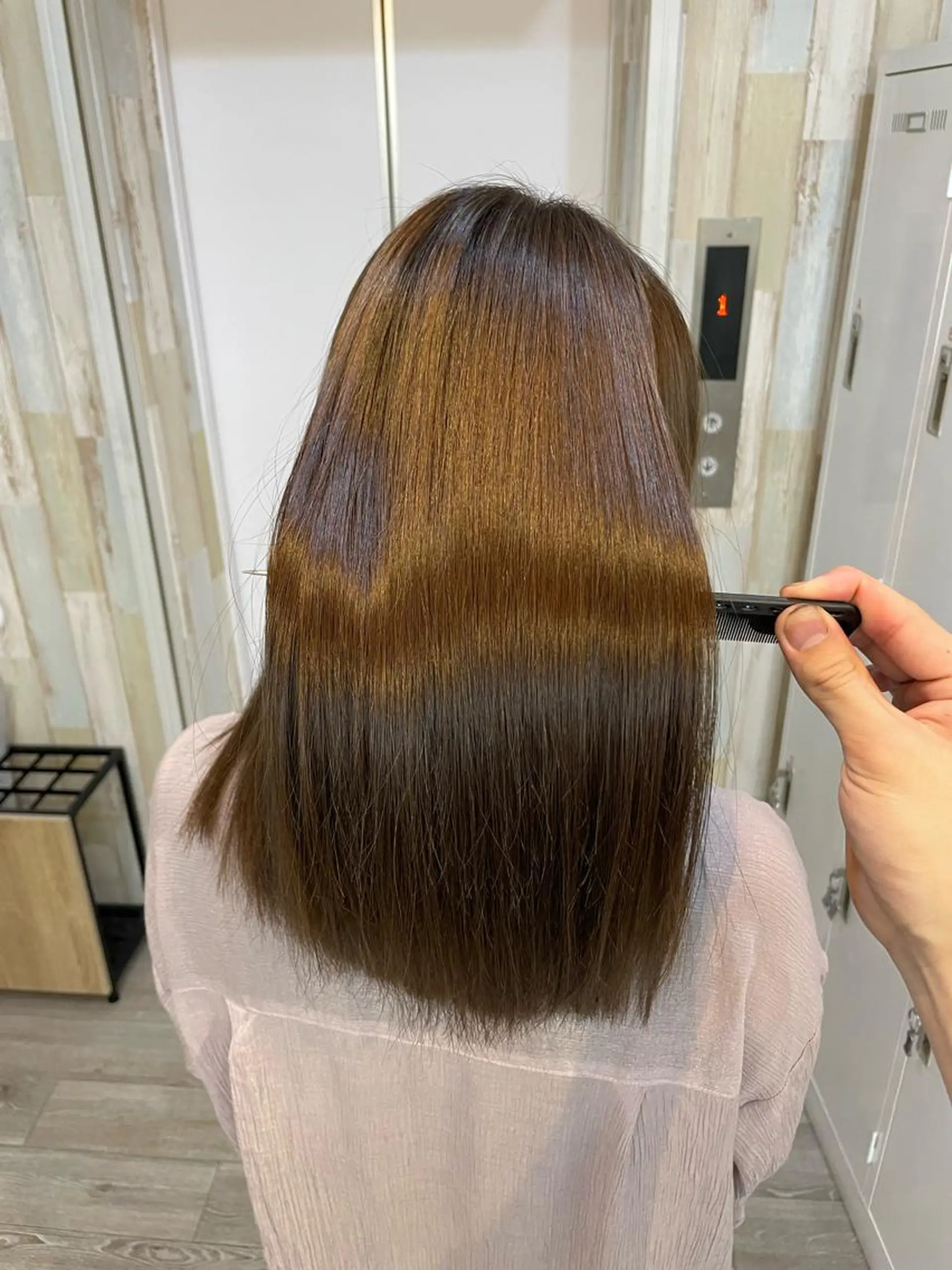 セミロング カラー 髪質改善 トリートメント HIKARU副店長/ ✨️髪質改善のヘアスタイル