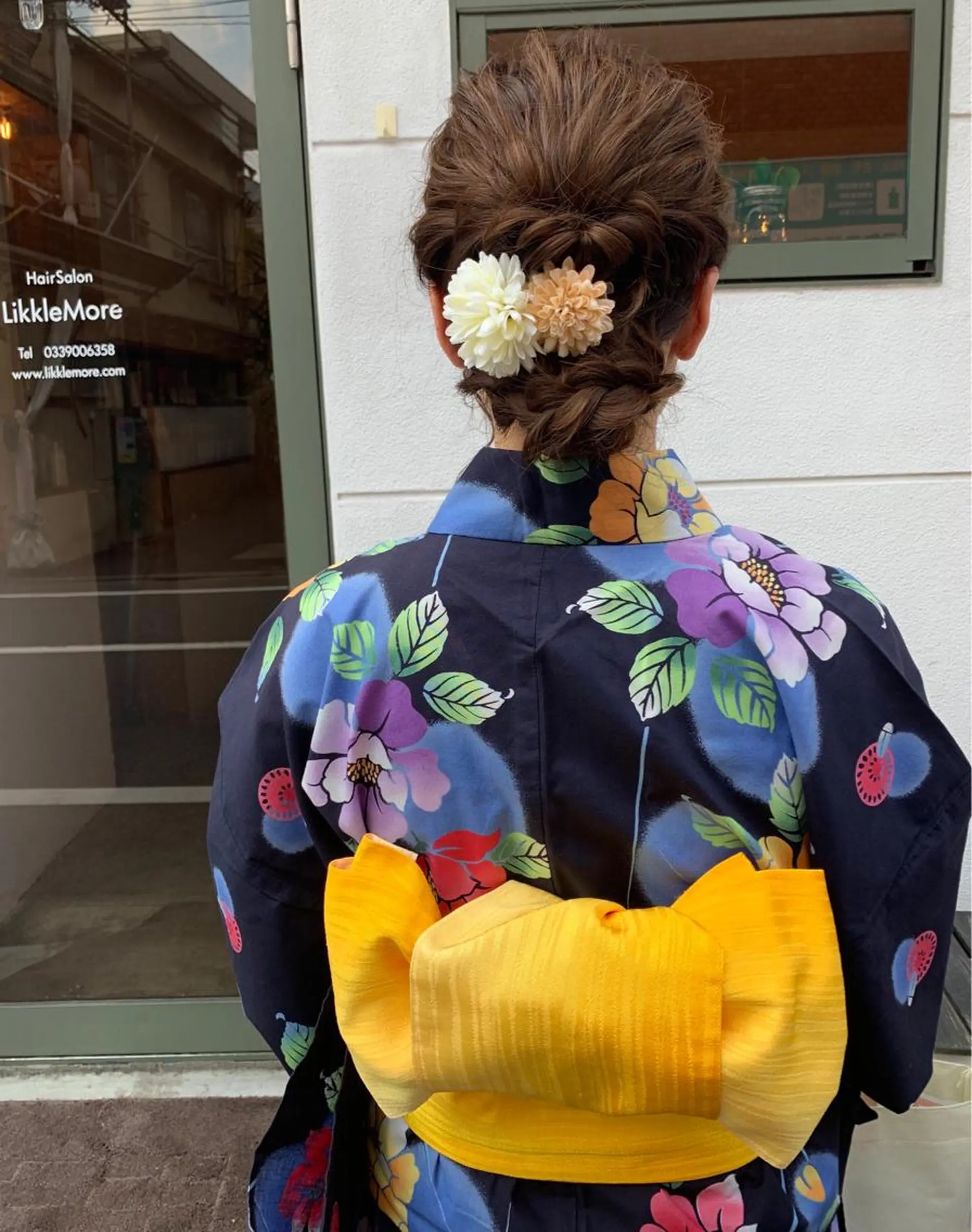 セミロング ヘアアレンジ お団子ヘア 浴衣 ヘアセット Sachiko ❤︎‬Pressのヘアスタイル