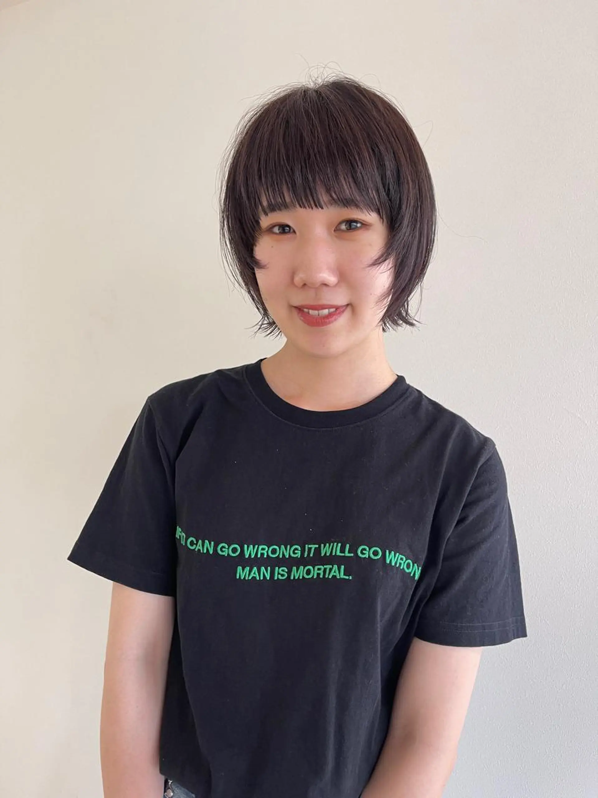 ミディアム カット パーマ oma　袮次金 鈴香のヘアスタイル