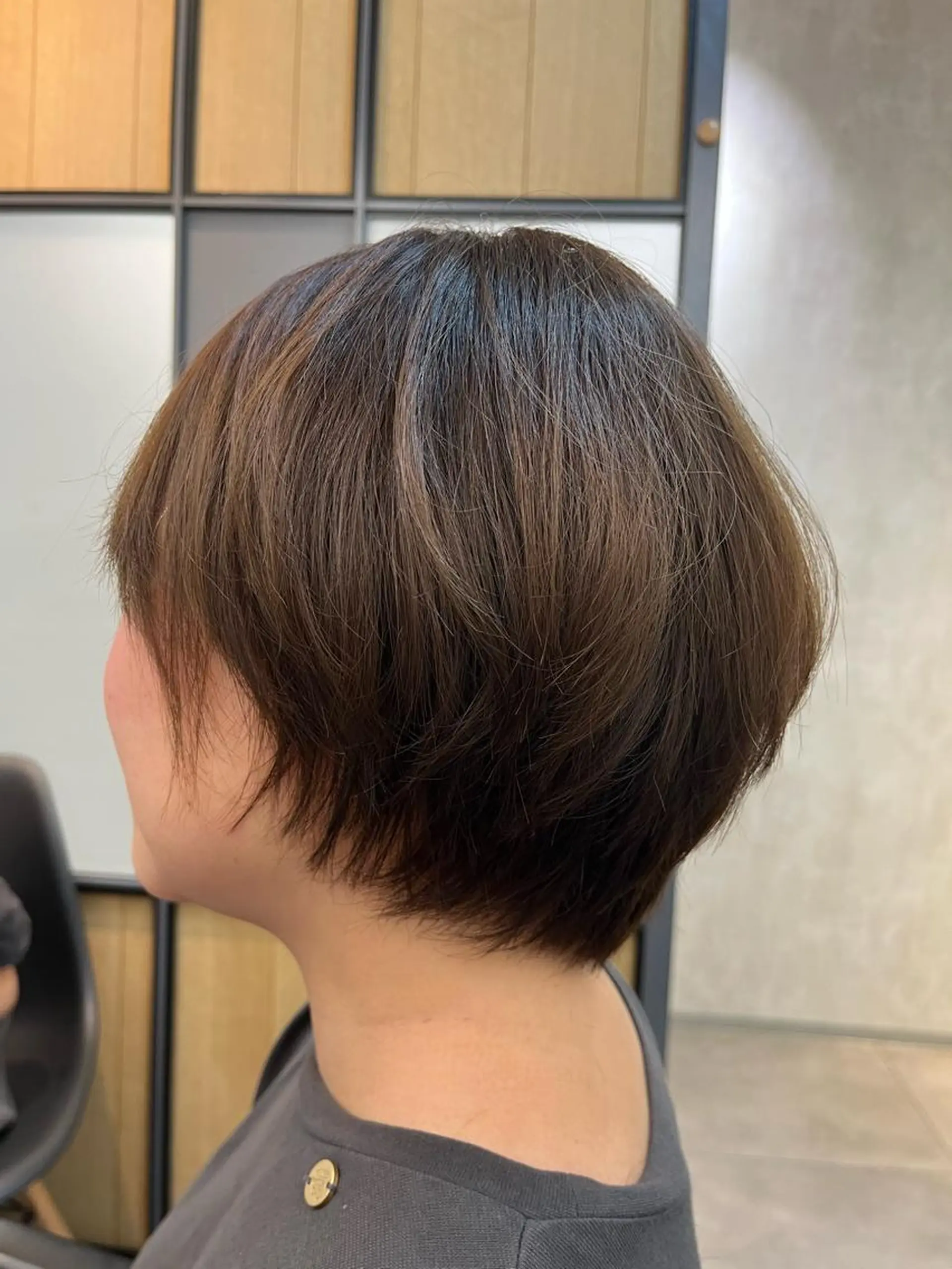 ショート ショートヘア GO TODAY SHAiRE SALON  神戸三宮店所属・ナチュラル艶々縮毛 矯正シェアサロンのヘアスタイル