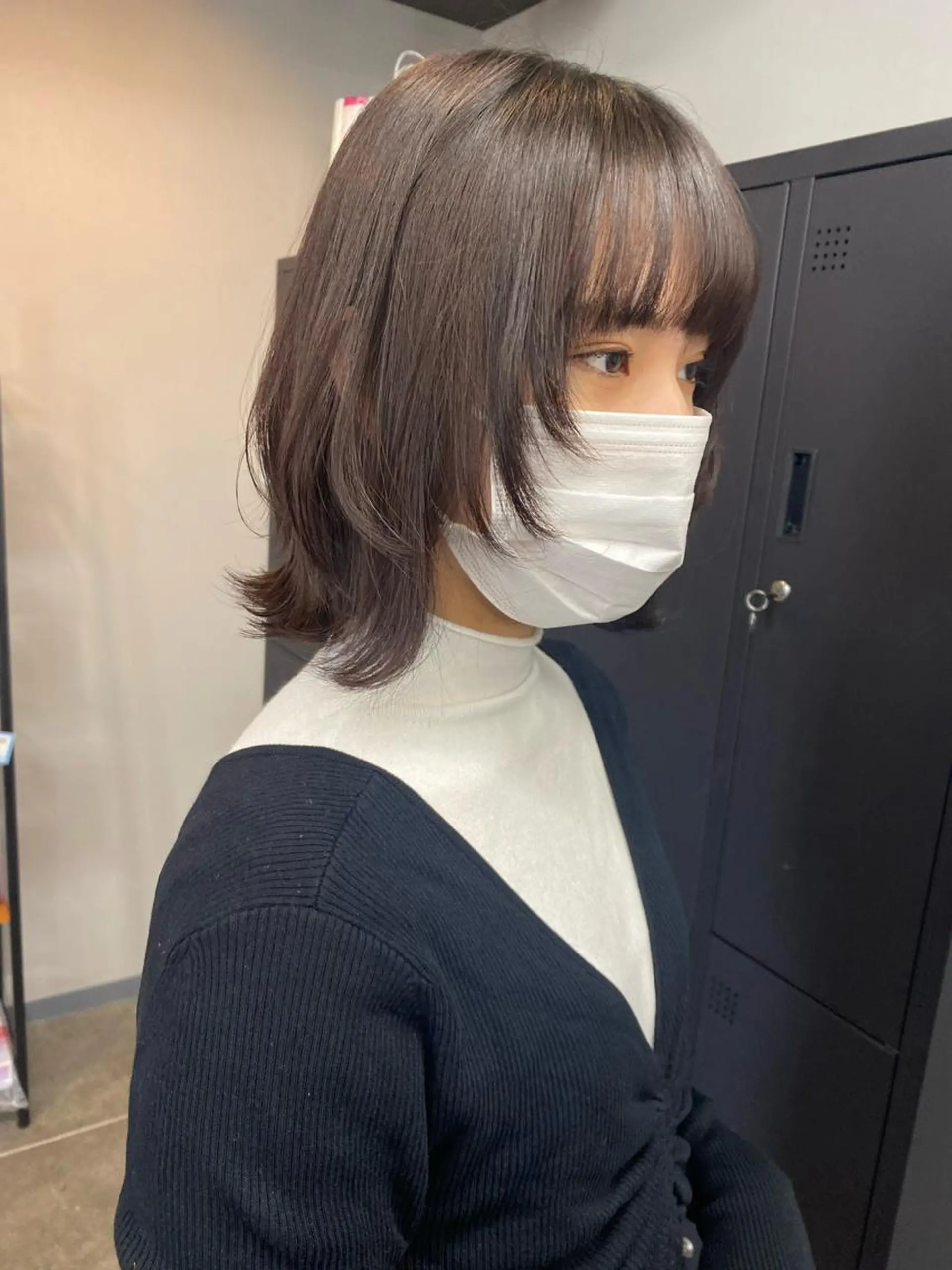 ミディアム maco 艶感ハイトーン🦋のヘアスタイル