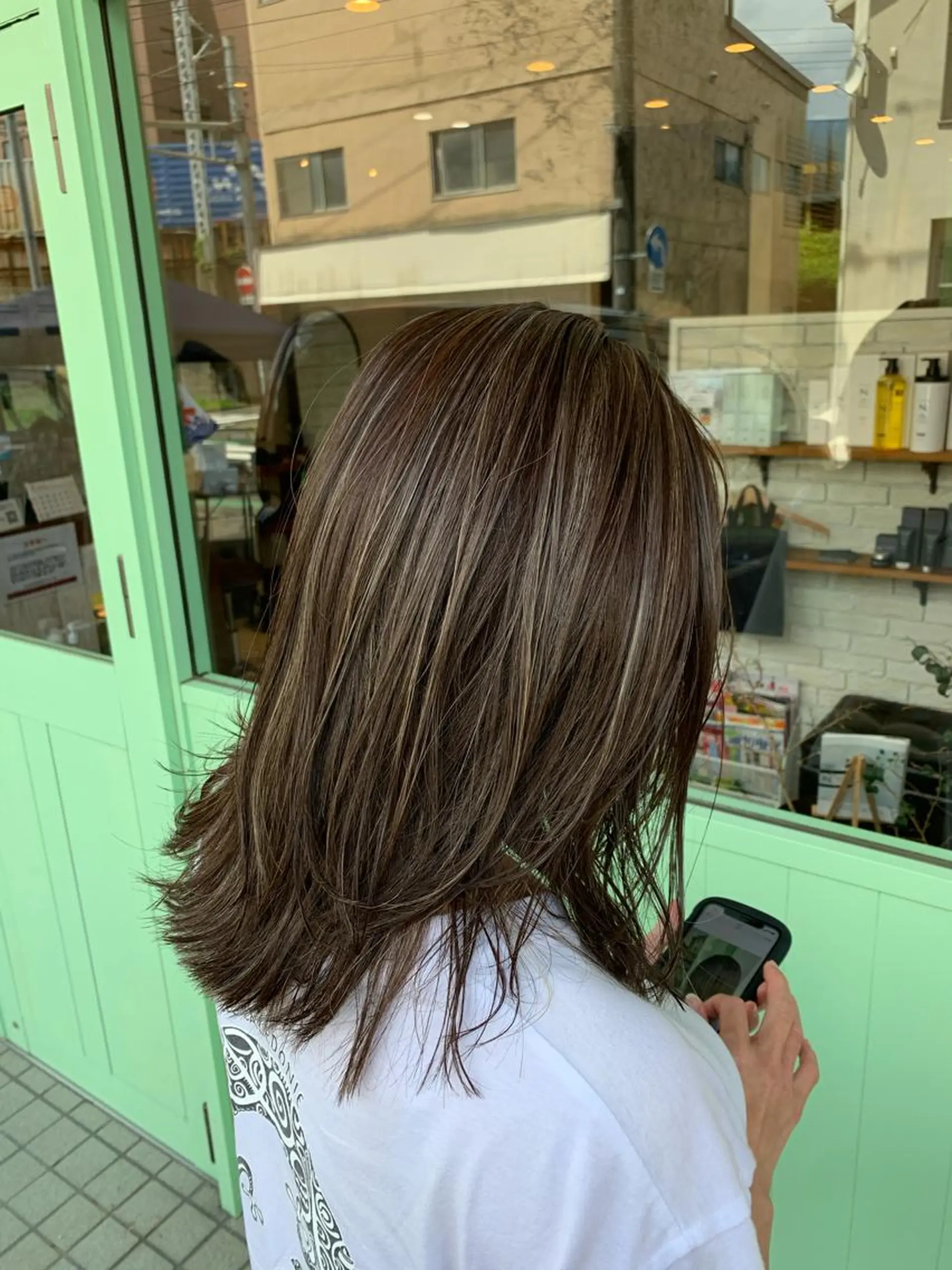 ロング カラー ハイライトカラー ハイライト カット ヘアカラー トリートメント schon 仙台のヘアスタイル