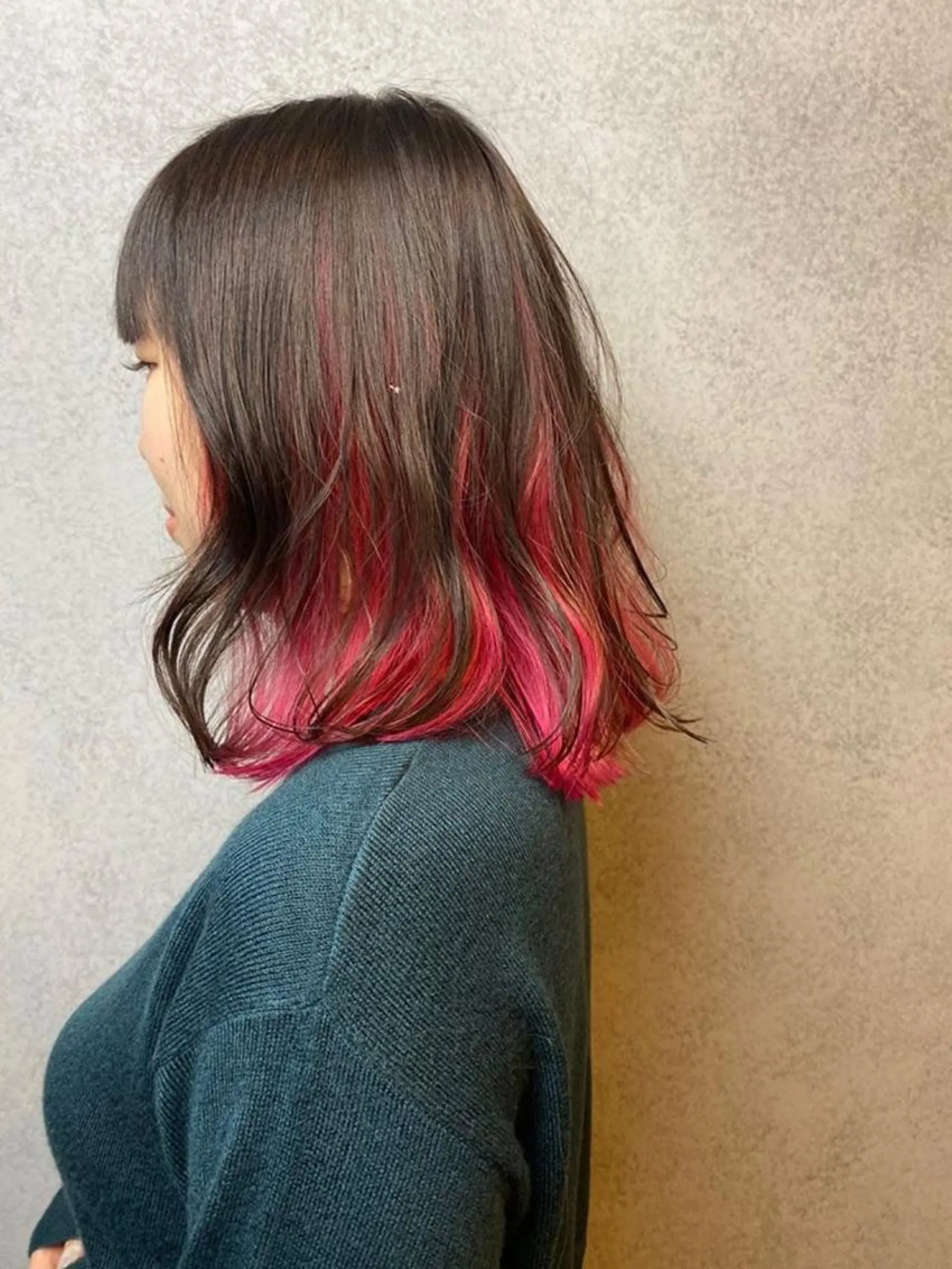 ミディアム カラー 丸山 晶平のヘアスタイル