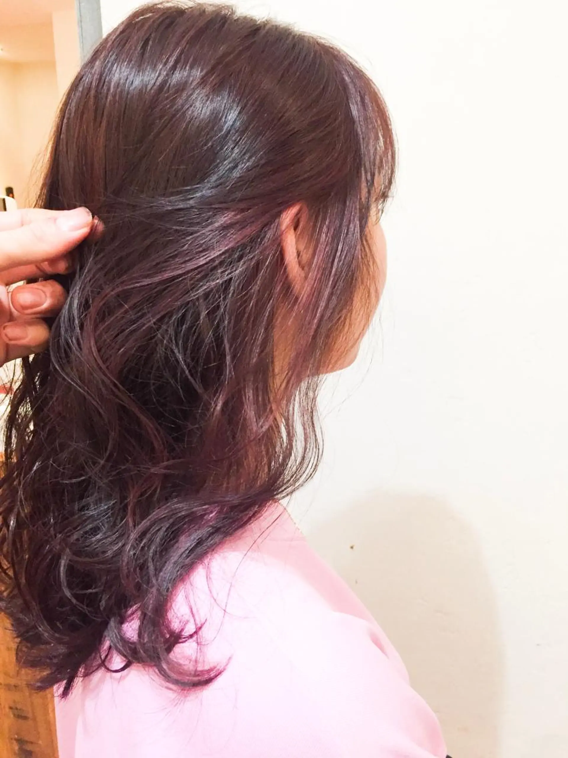 セミロング 銀座/髪質改善カラー 酸性ストレート🍎のヘアスタイル