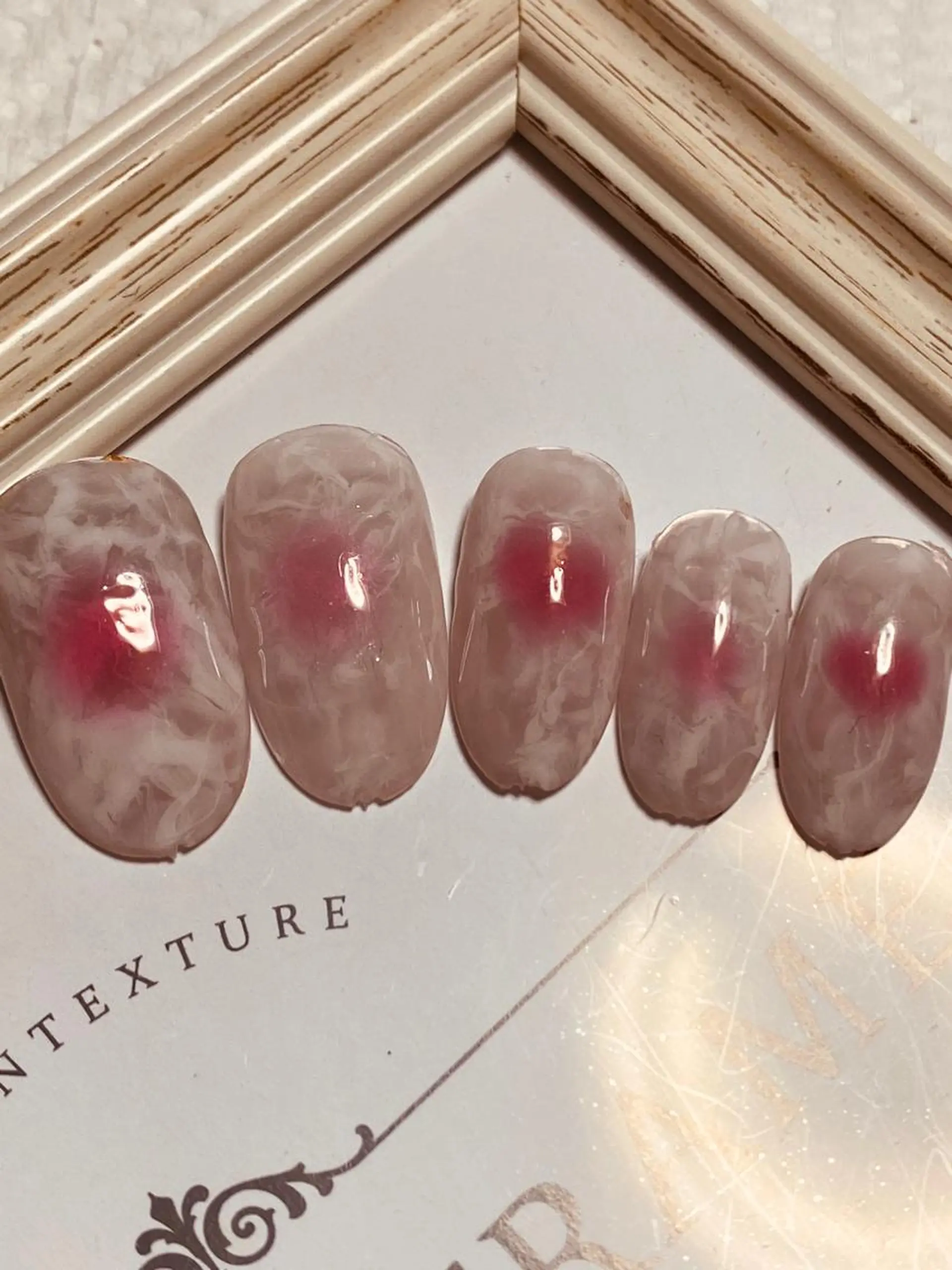 ネイル チークネイル 春ネイル 自宅ネイルサロン ♦️nuance♦️のネイルデザイン