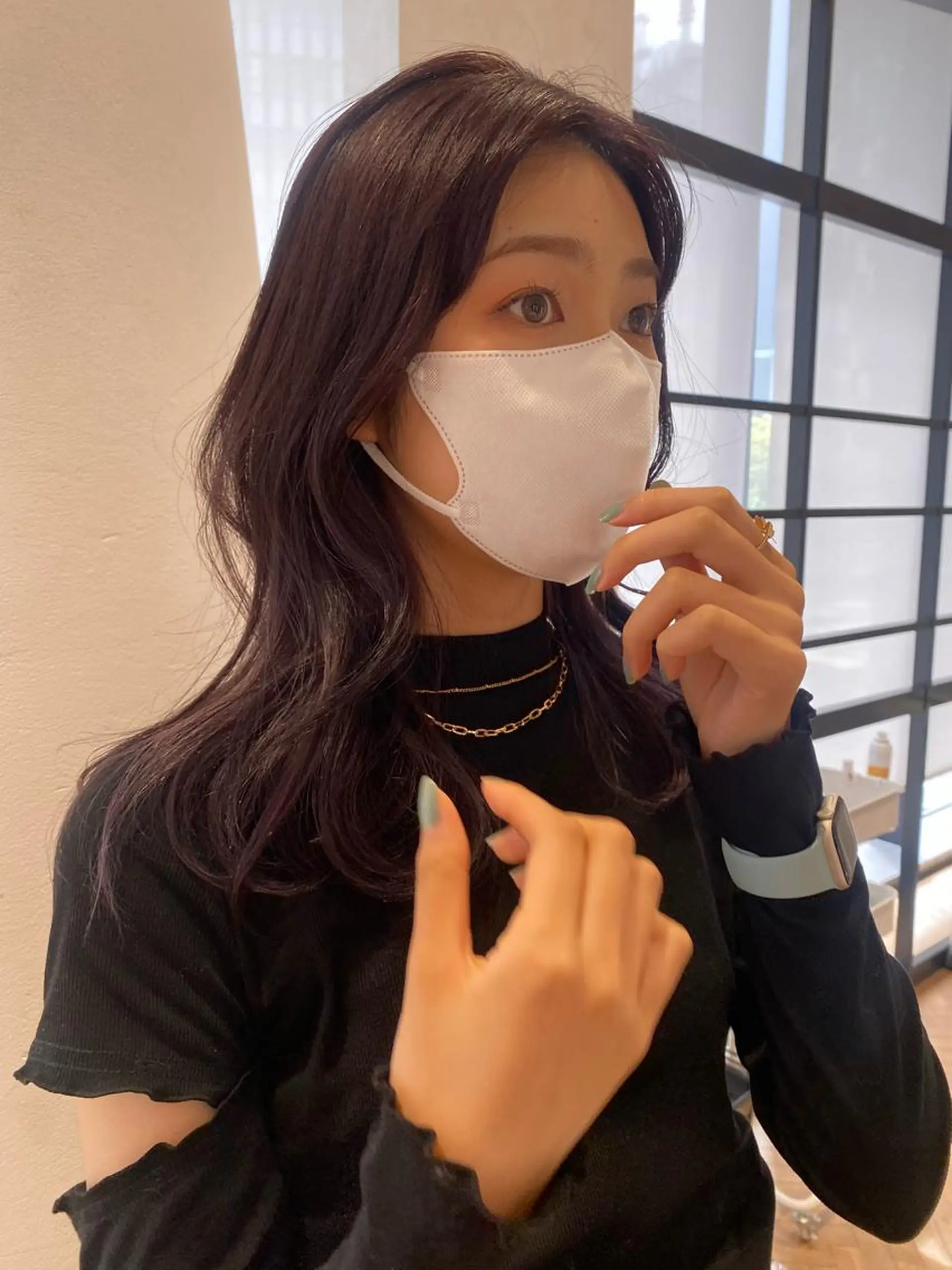 ロング カラー くびれヘア レイヤーカット 増井 彩乃のヘアスタイル