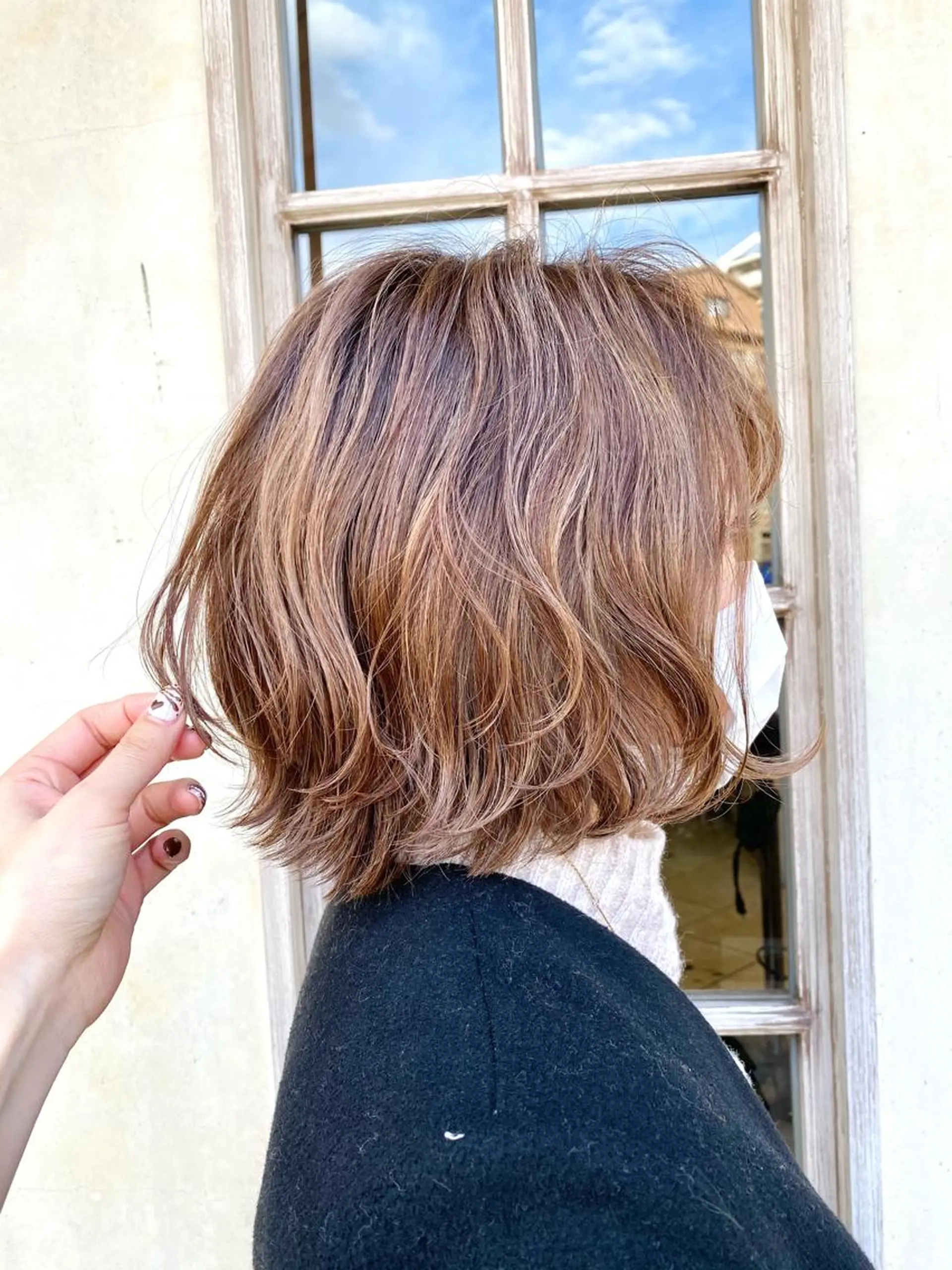 ショート カラー ベージュカラー ハイライトカラー ハイライト 森 早希絵のヘアスタイル