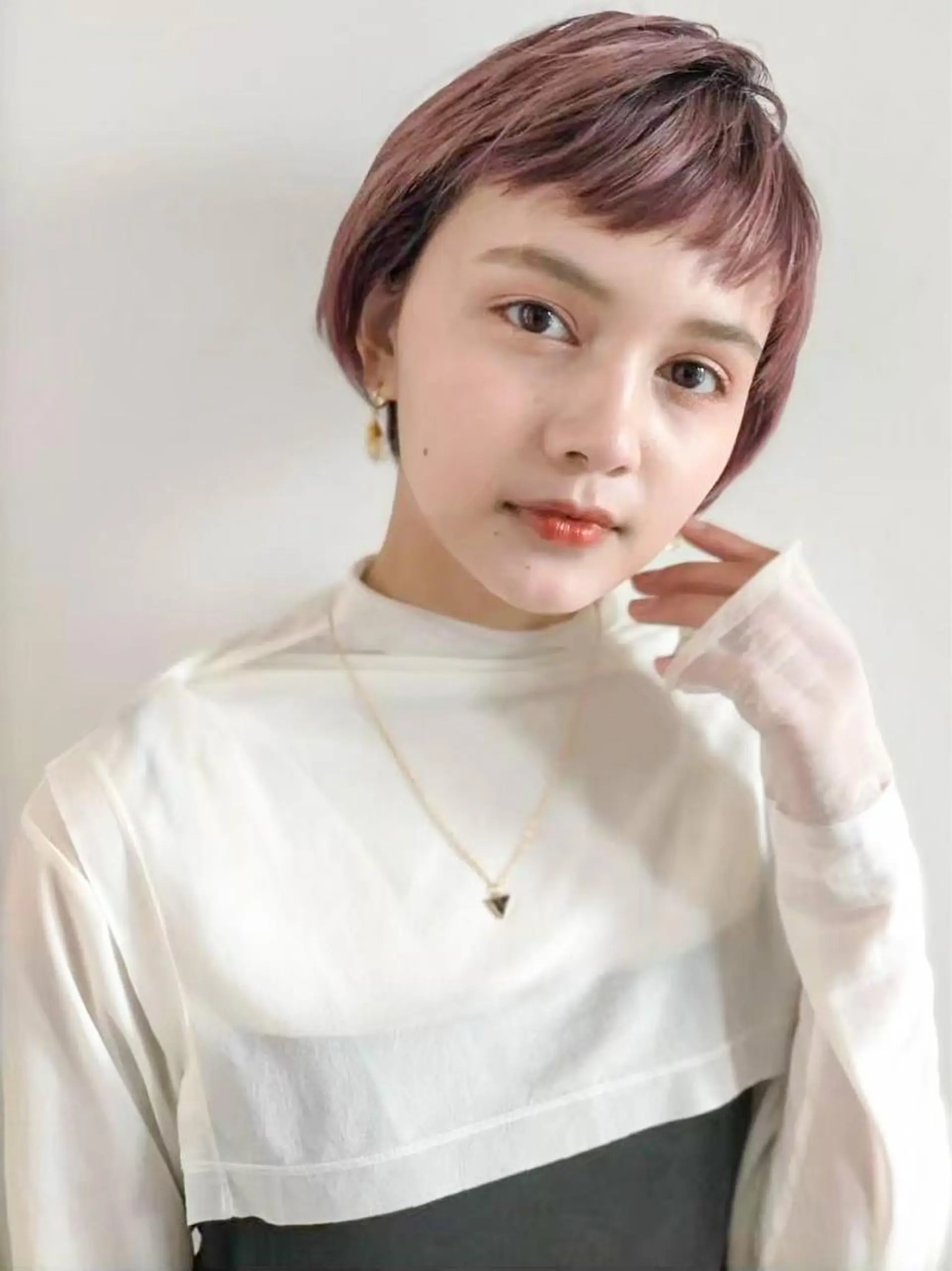 ショート カラー パーマ ヘアアレンジ cecil hair 難波店所属・髪質改善透明感カラー /SHOGO☀️のヘアスタイル