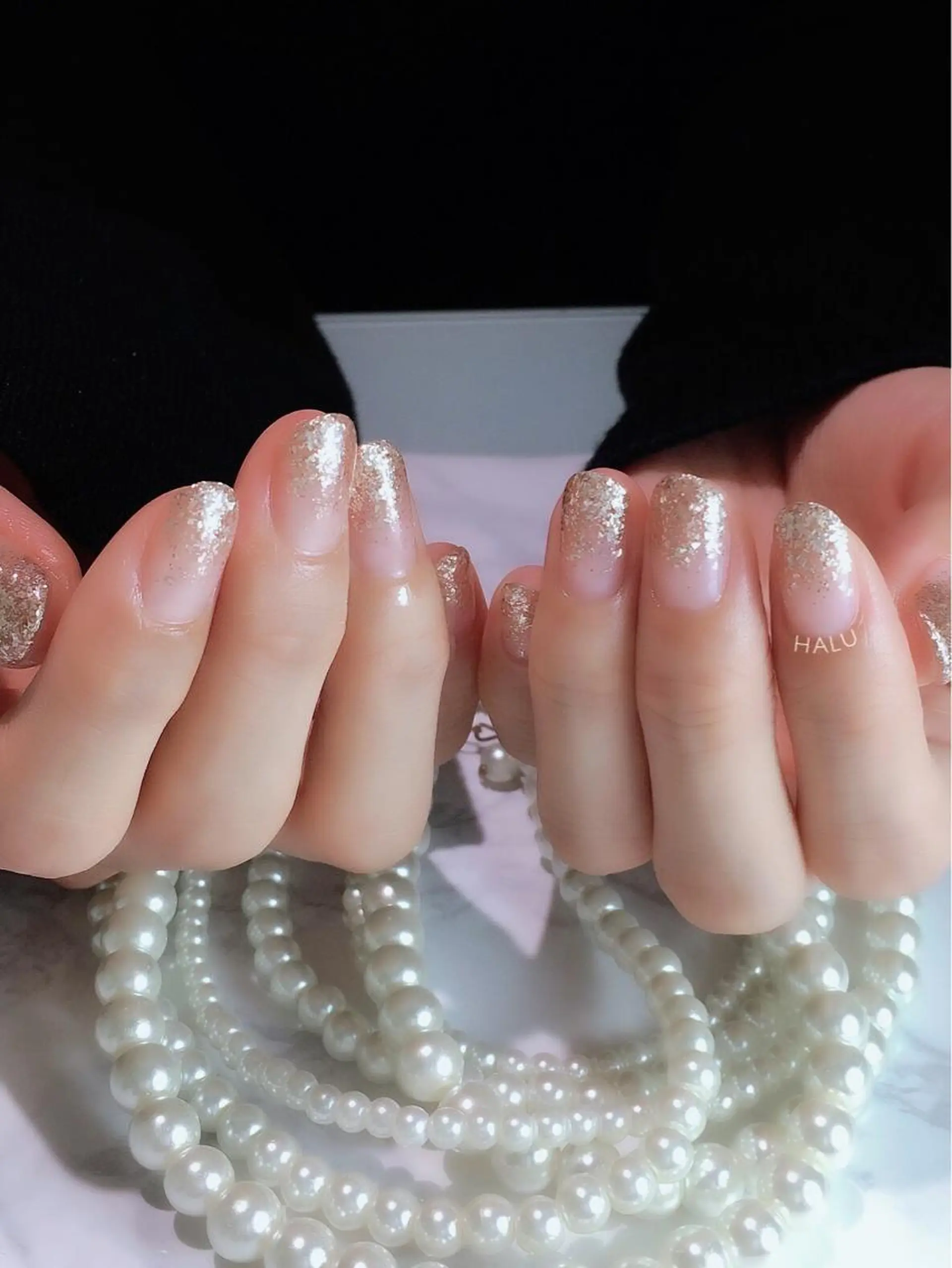 ネイル ラメ(グリッター) HALU ハルのネイルデザイン