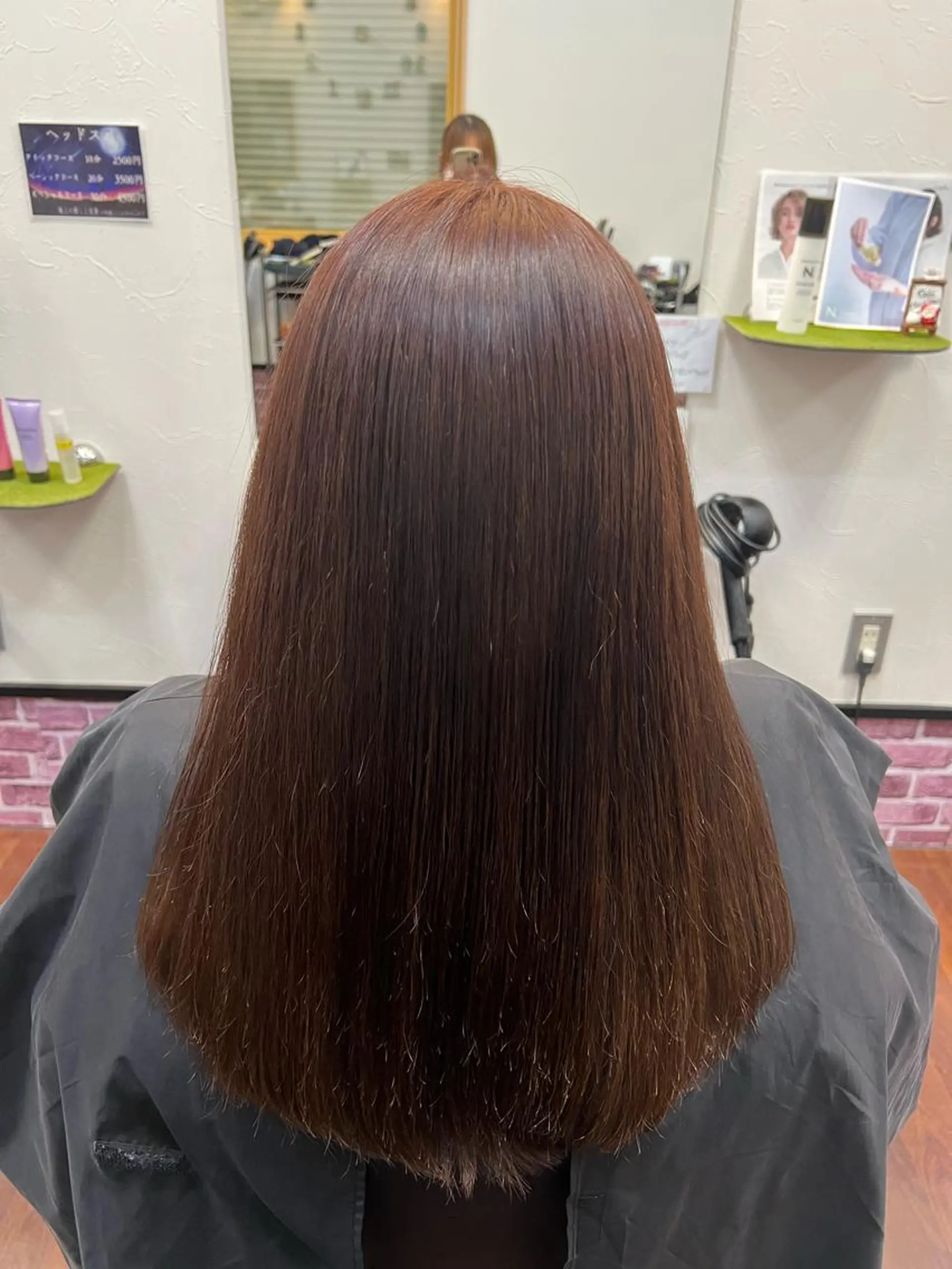 ロング カラー ピンクカラー 松田 紗采のヘアスタイル