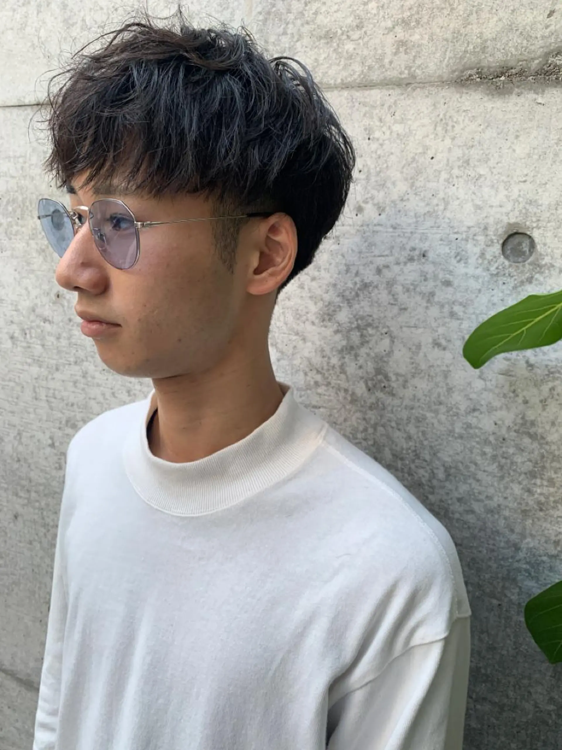 ショート カラー パーマ メンズ カット パーマ トリートメント 南堀江🌿パーマ Tetsu【テツ】のヘアスタイル