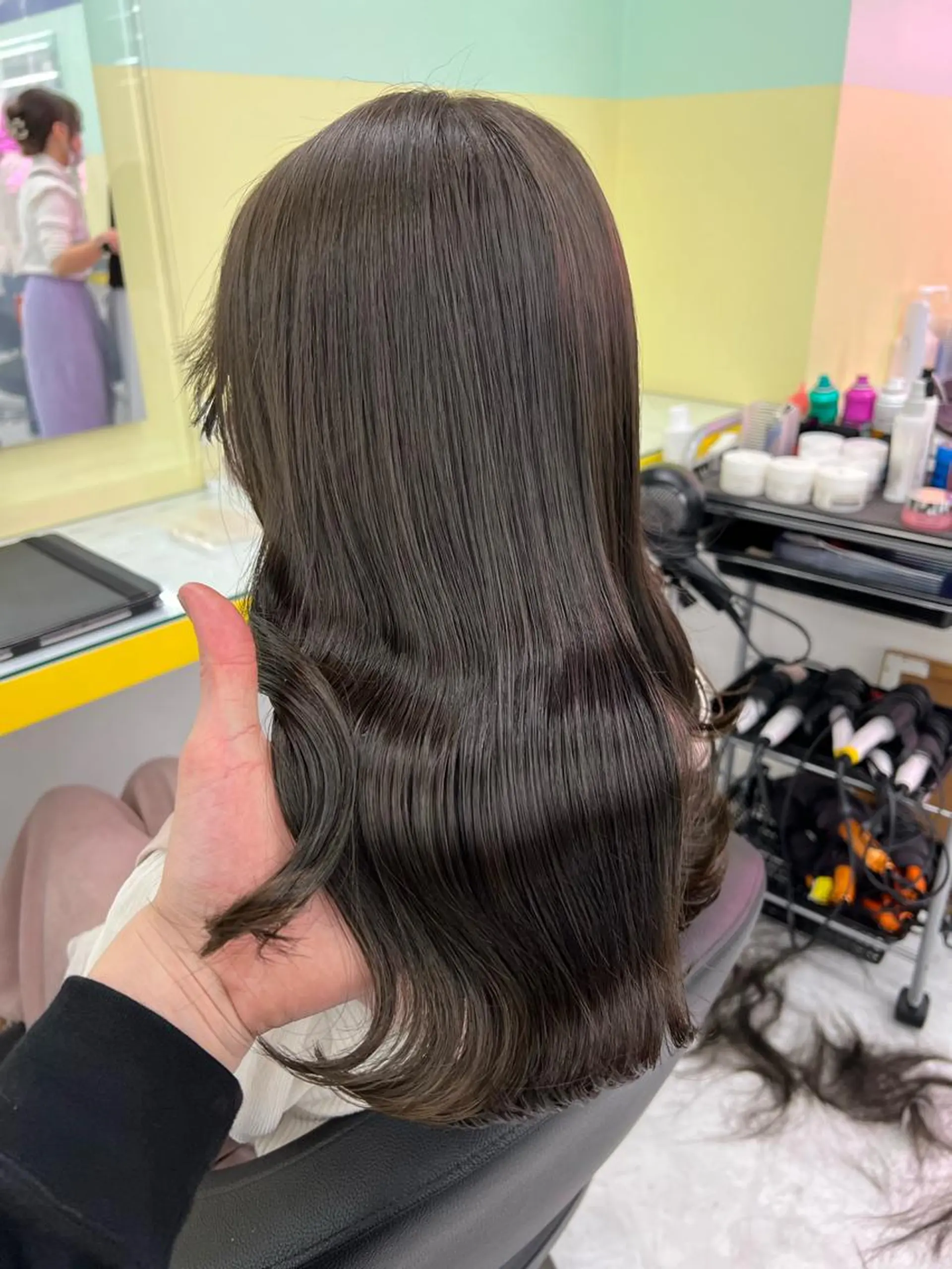 ショート パーマ ヘアアレンジ メンズ マツエク・マツパ 韓国風ベージュ🤎 赤みなし🌿横浜🤎のヘアスタイル