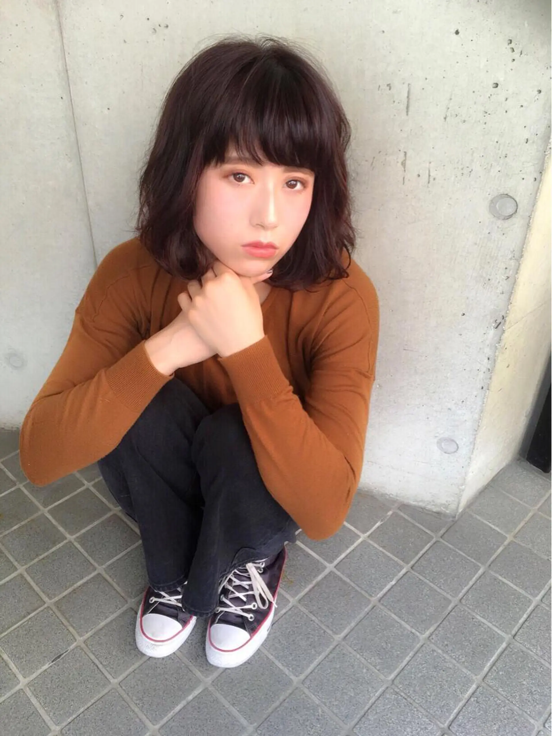 ミディアム パーマ ボブ Lumderica(ラムデリカ)所属・横浜/元町/石川町 ラムデリカYUKAのヘアスタイル