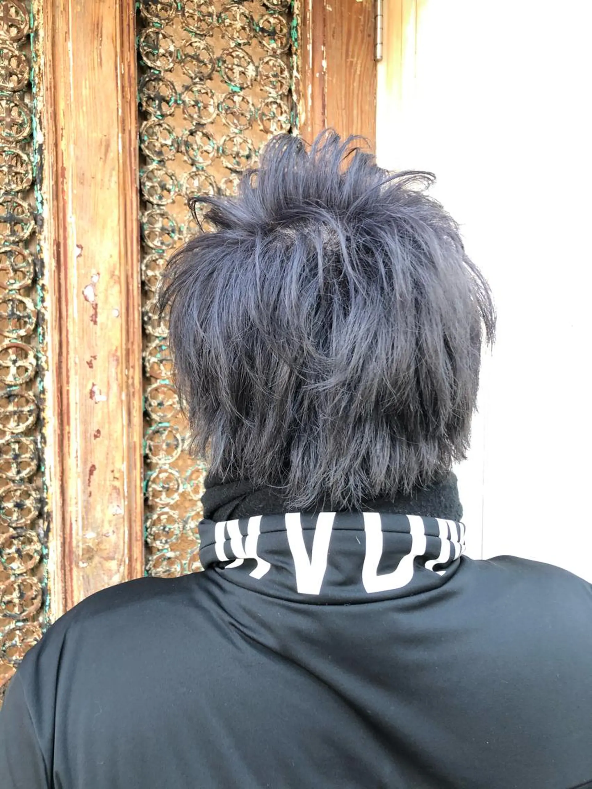 ショート カラー ブルーカラー ブルーグレー ブルーグレージュ グレージュ 舘野 太嘉宏のヘアスタイル