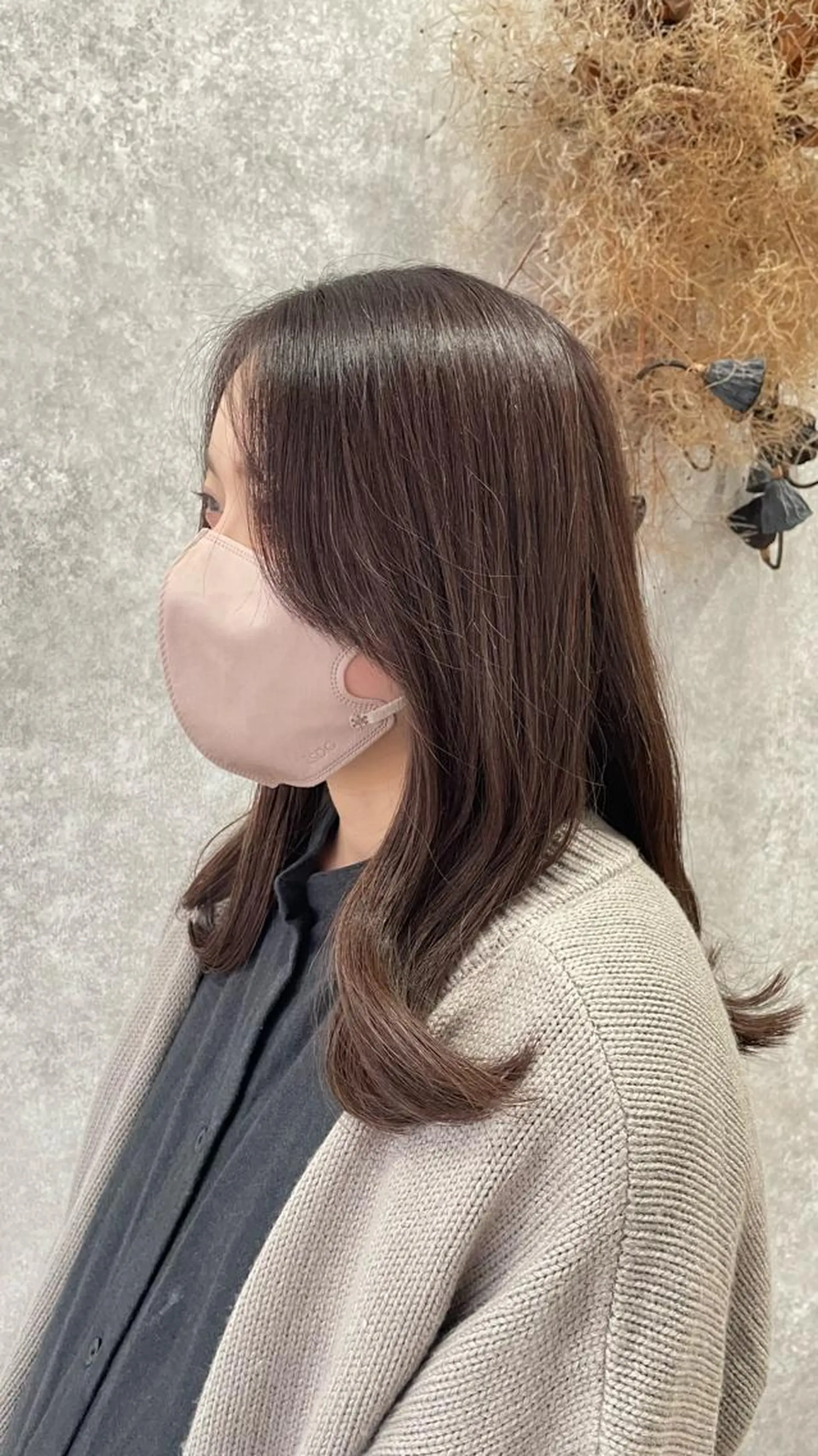 ロング カラー たなか りなのヘアスタイル