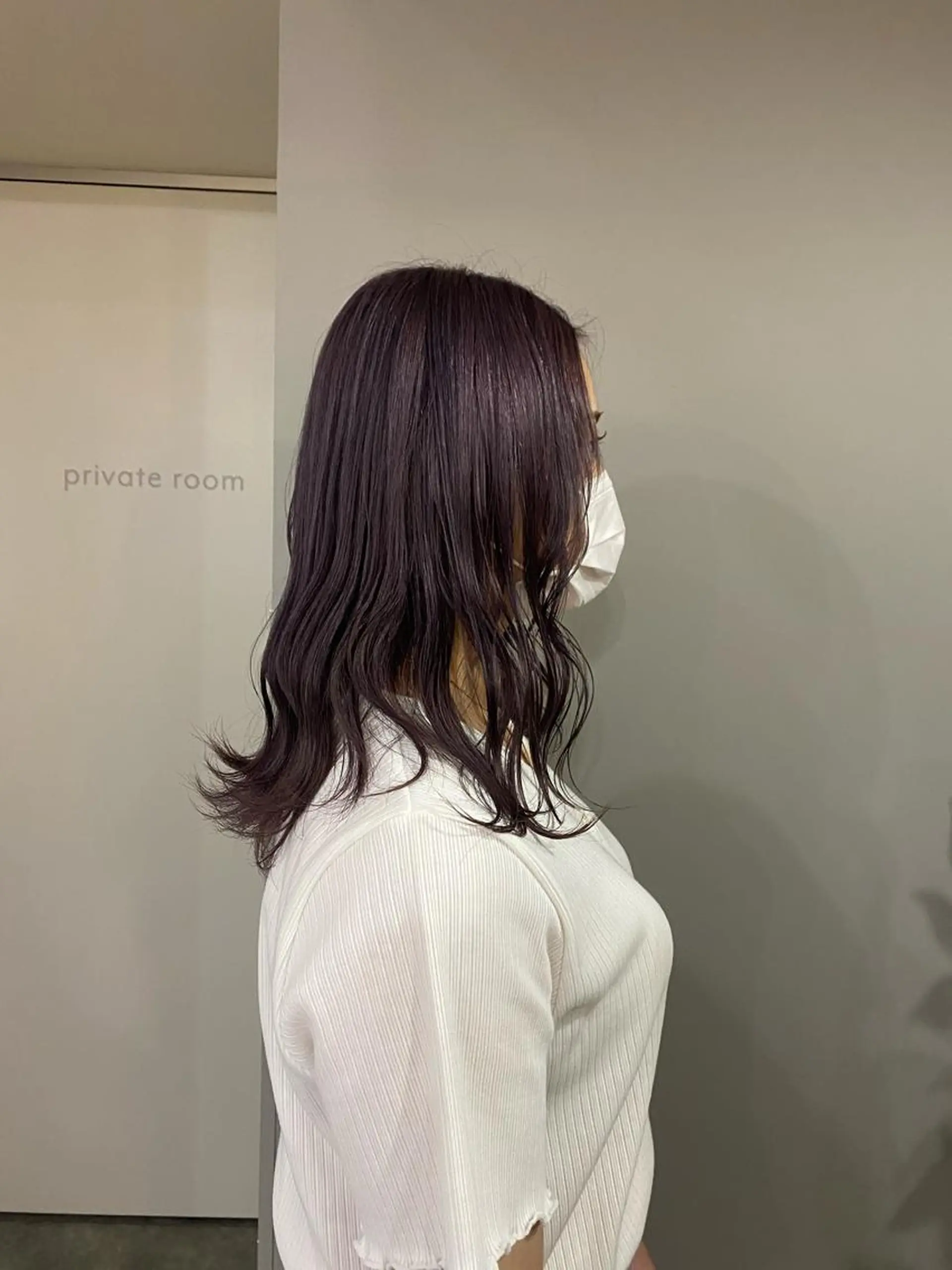 ミディアム カラー ヘアアレンジ ブロンド グレージュ ラベンダーカラー ラベンダーグレージュ ラベンダーグレー ヘアカラー ボブ /ニュアンス/ satomi🧸💖のヘアスタイル