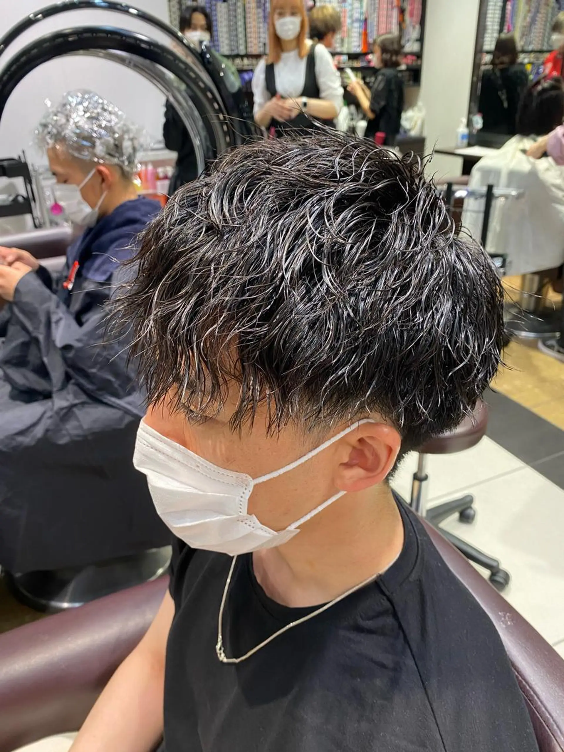 ショート パーマ メンズ カット パーマ 酸スト/フェザー パーマ/三谷海斗のヘアスタイル