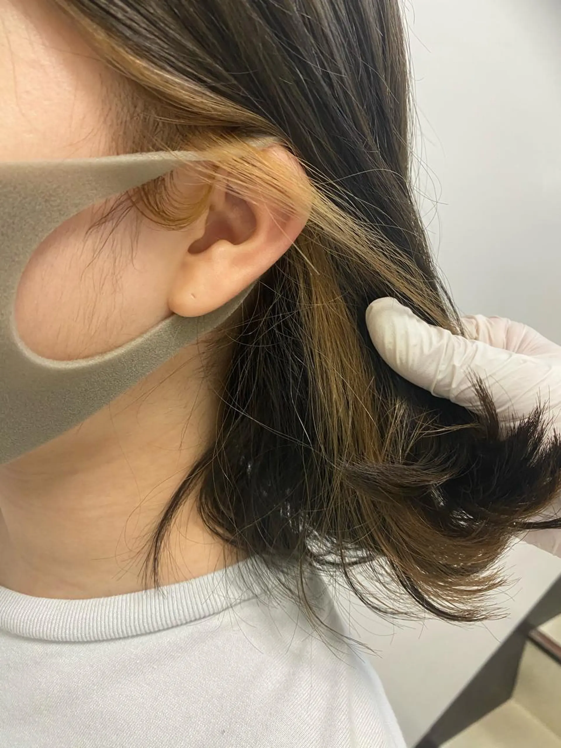 ミディアム カラー メンズ特化 水口湧太のヘアスタイル