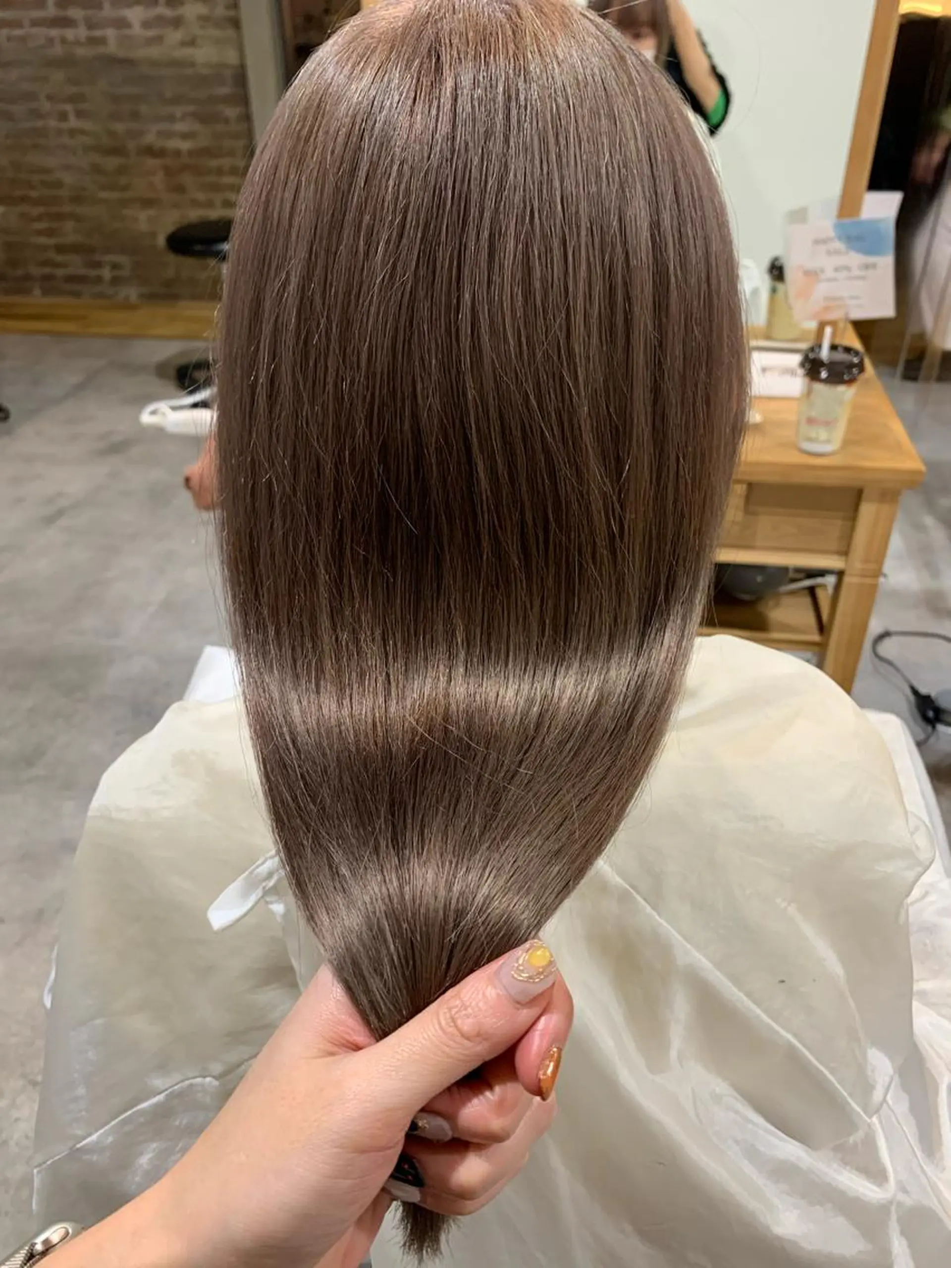 セミロング カラー トリートメント ブリーチ/アレンジ 天満/chihiroのヘアスタイル