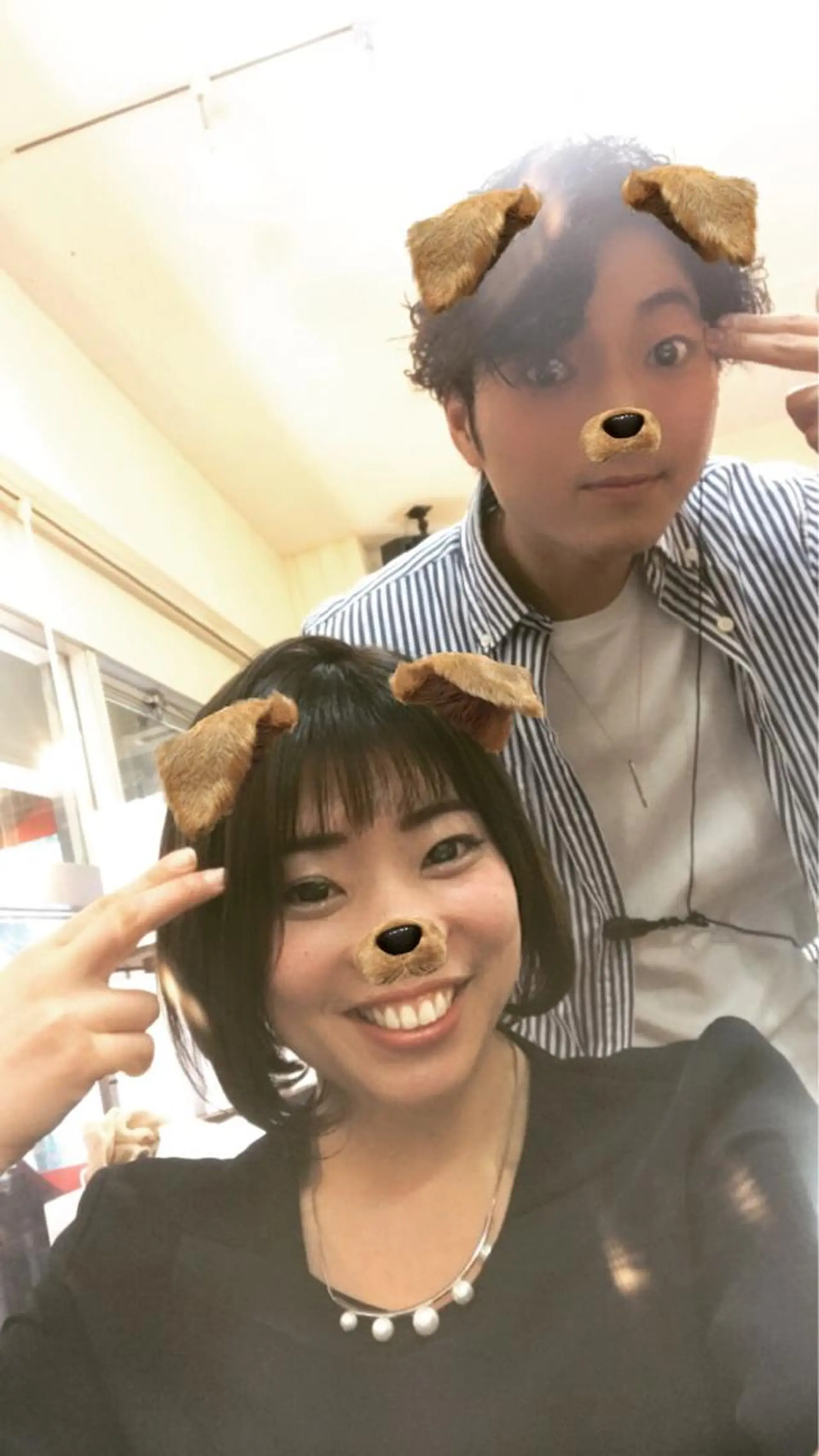 ミディアム カラー ボブ ヨシダ トオルのヘアスタイル