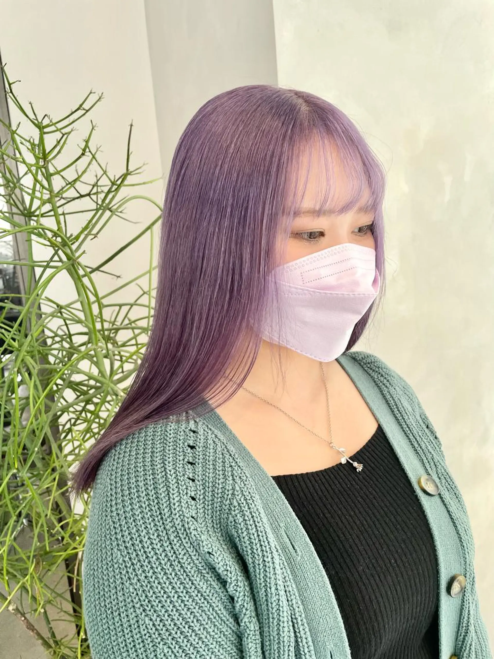 ロング カラー パープルカラー meme原宿所属・ブロンド・ハイトーン ／遠藤将太のヘアスタイル