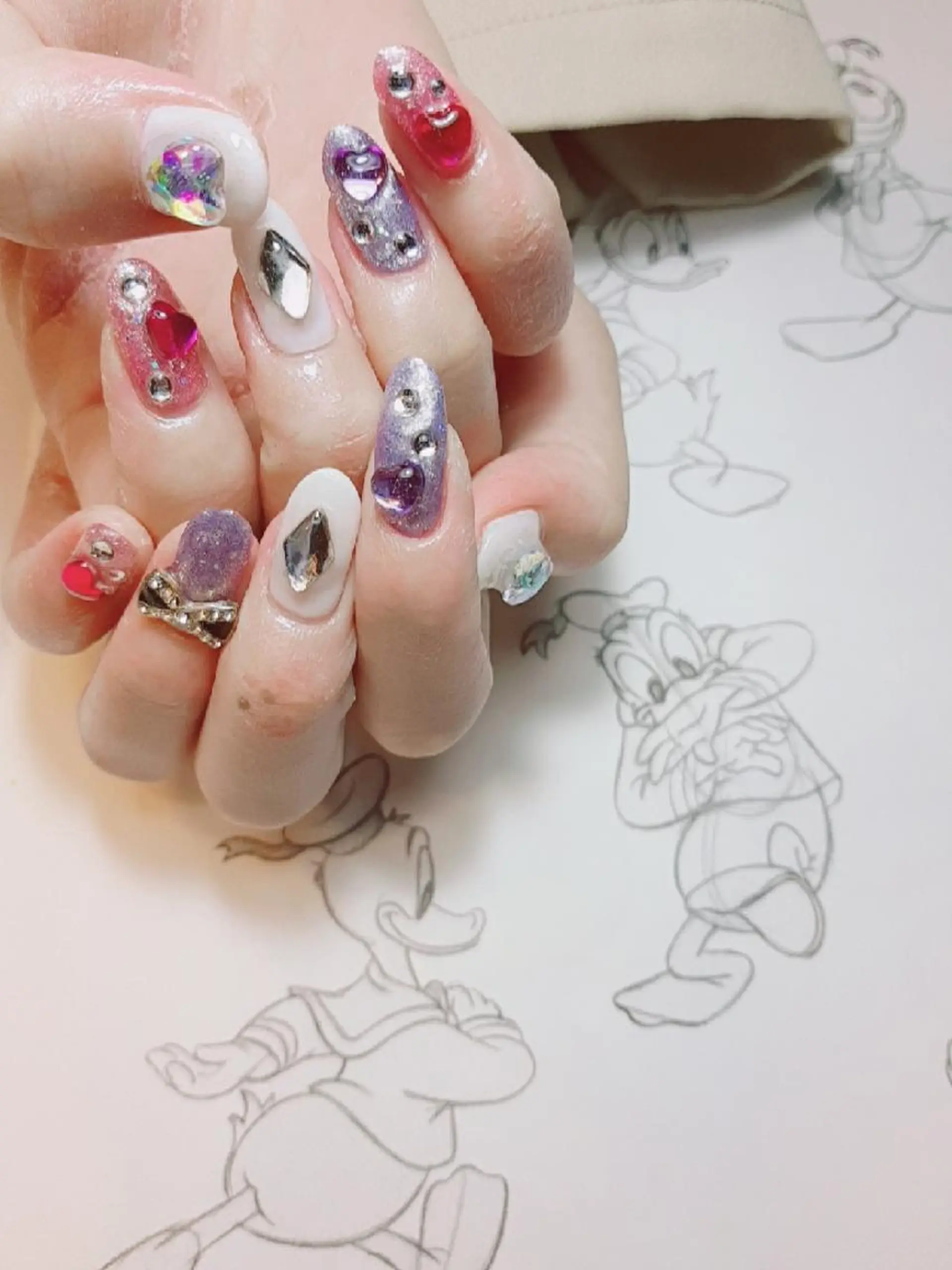 ネイル ストーンネイル owlnail /持込みデザイン専門のネイルデザイン