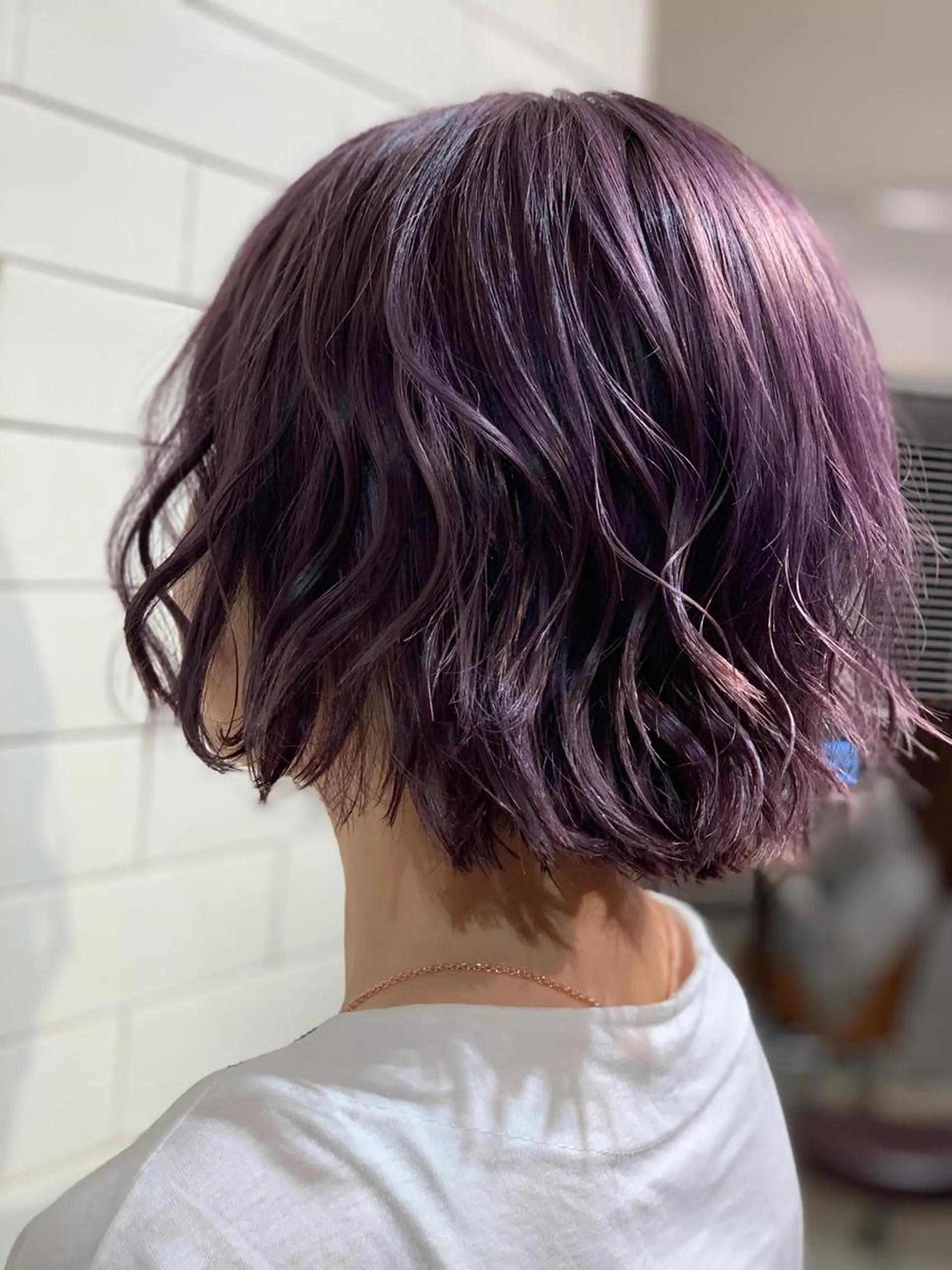 ショート カラー ヘアアレンジ 縮毛矯正 トリートメント ヘアセット 髪質改善×ハイトーン 中田啄也のヘアスタイル