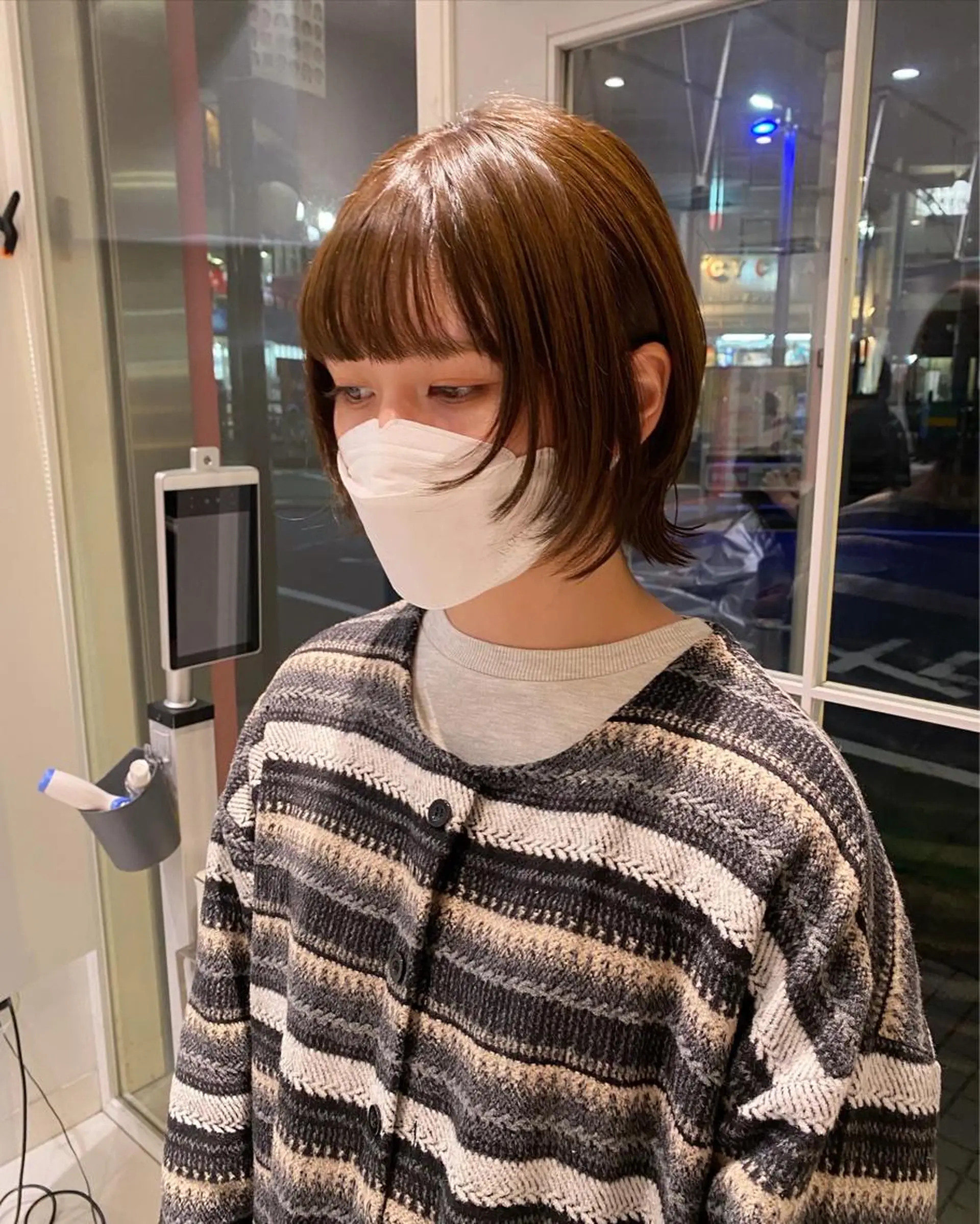 ショート カラー HOLON池袋所属・ウルフカット ハッシュカット/七海のヘアスタイル