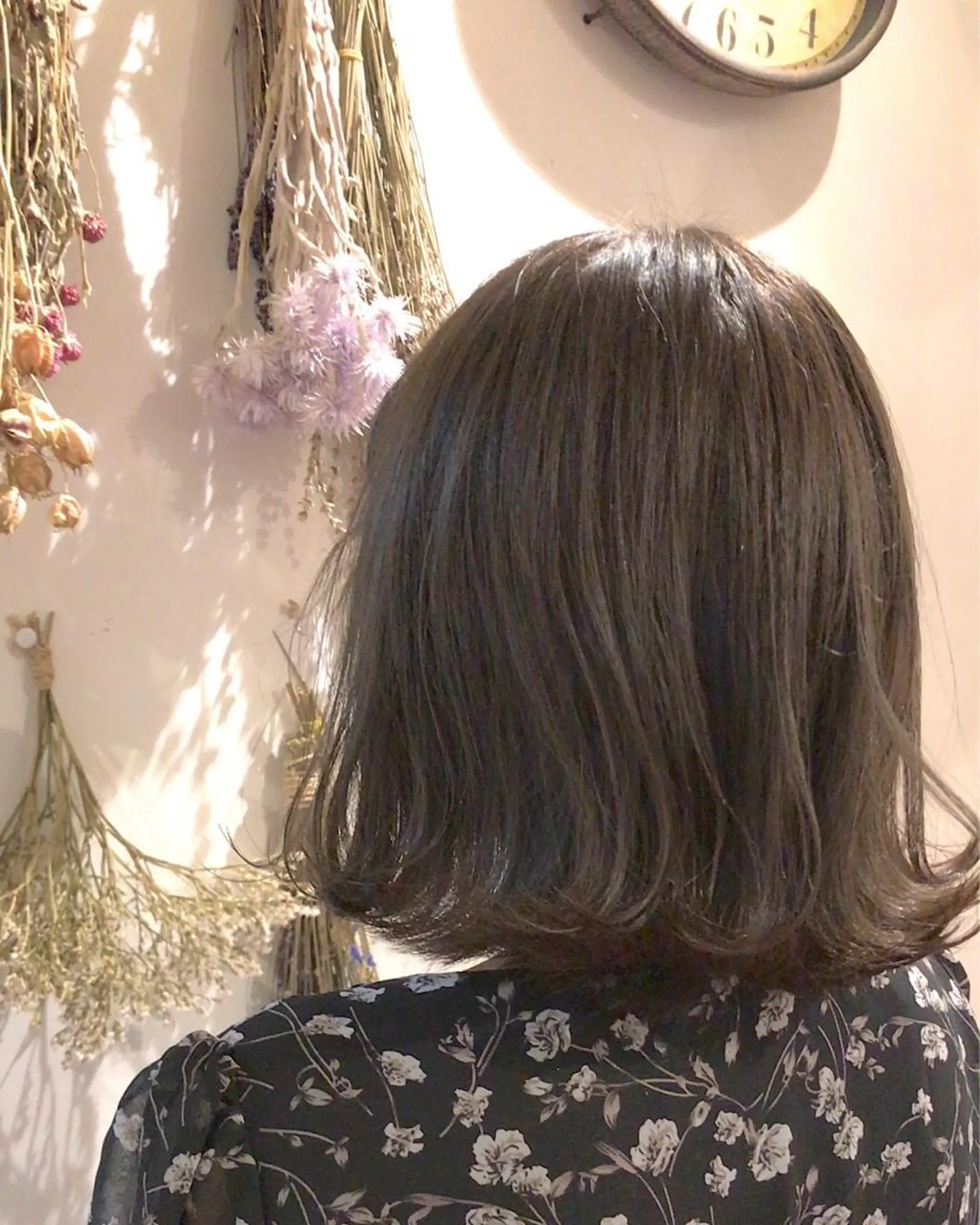 ミディアム ミディアムパーマ ボブ ハイライト 髪質改善 縮毛矯正 akari ♡のヘアスタイル