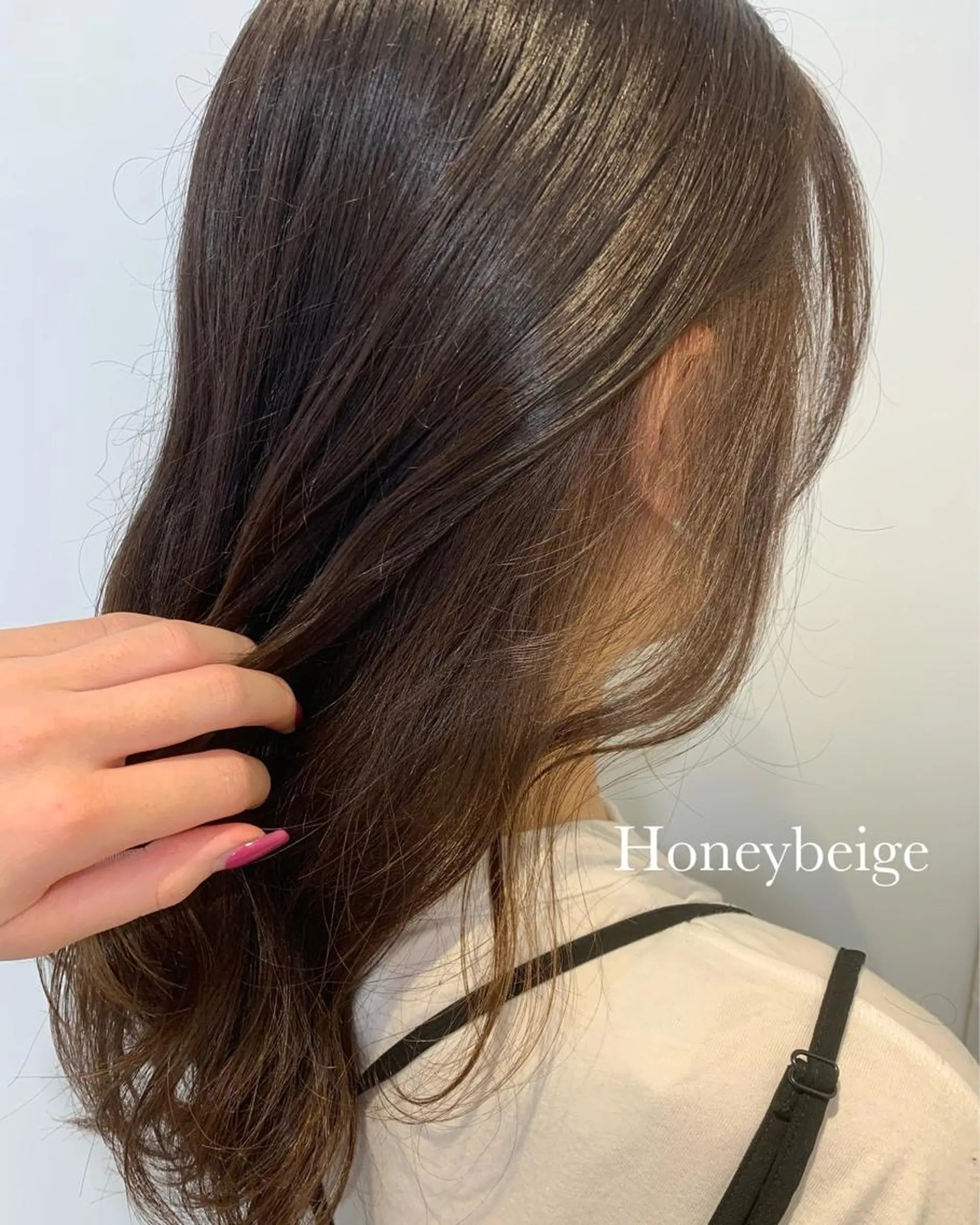 セミロング カラー 🍓韓国ヘア レイヤ ーカット🍓笠原 葵のヘアスタイル