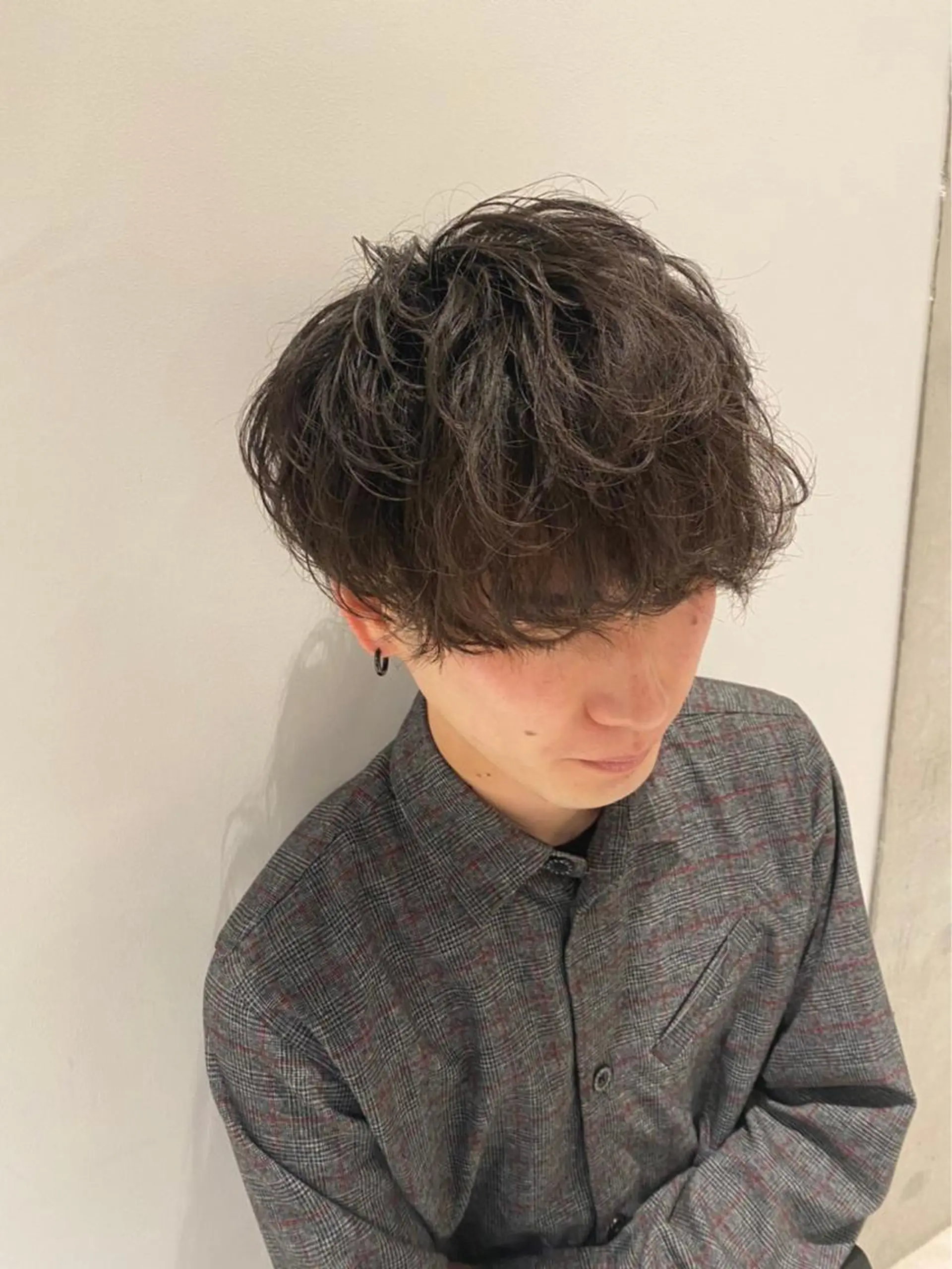 ショート カラー パーマ ヘアアレンジ メンズ パーソナルカラー合わ せたカラー🤍なつみのヘアスタイル
