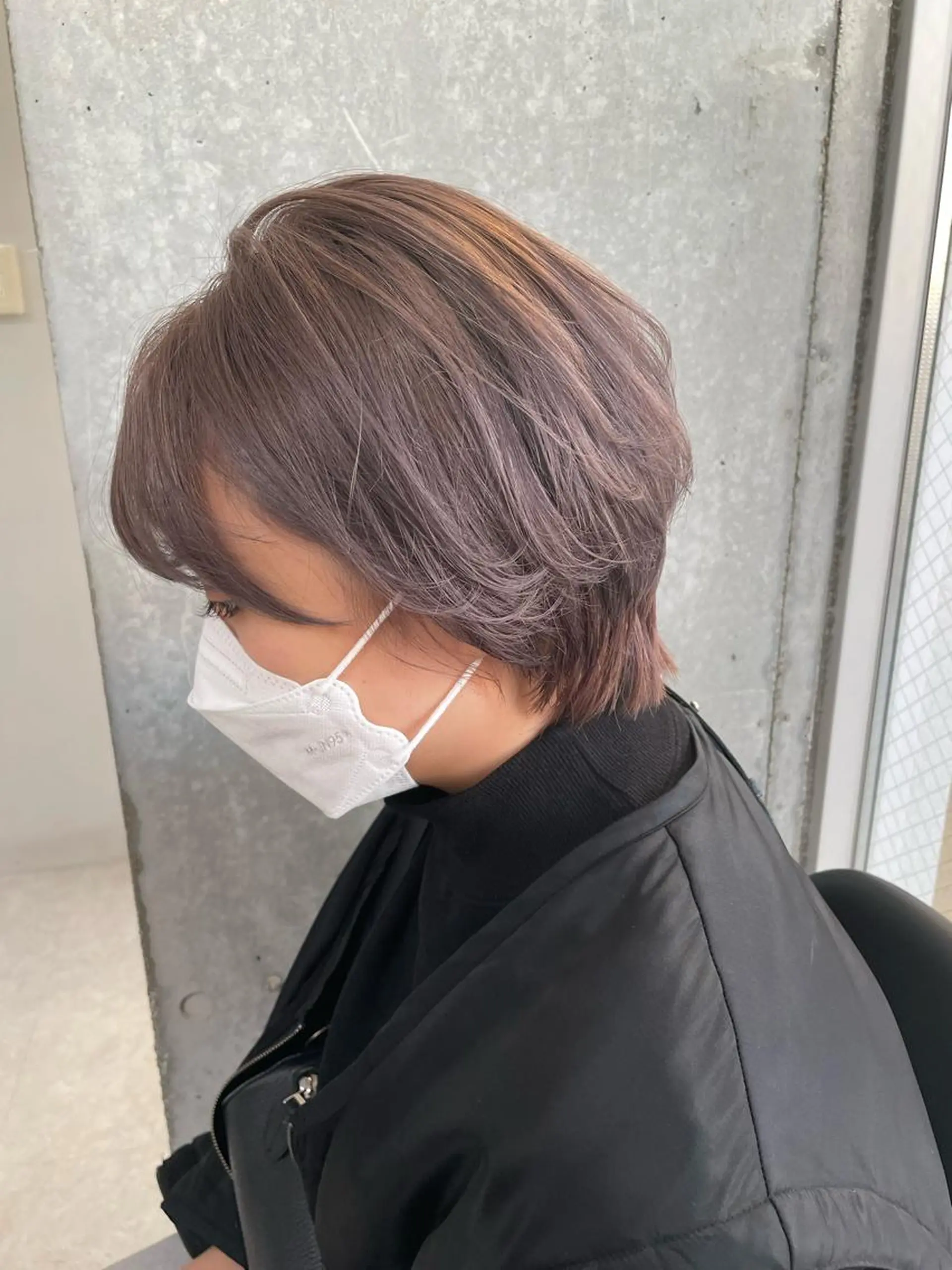 ショート カラー メンズモテパーマ💙 fuwaのヘアスタイル