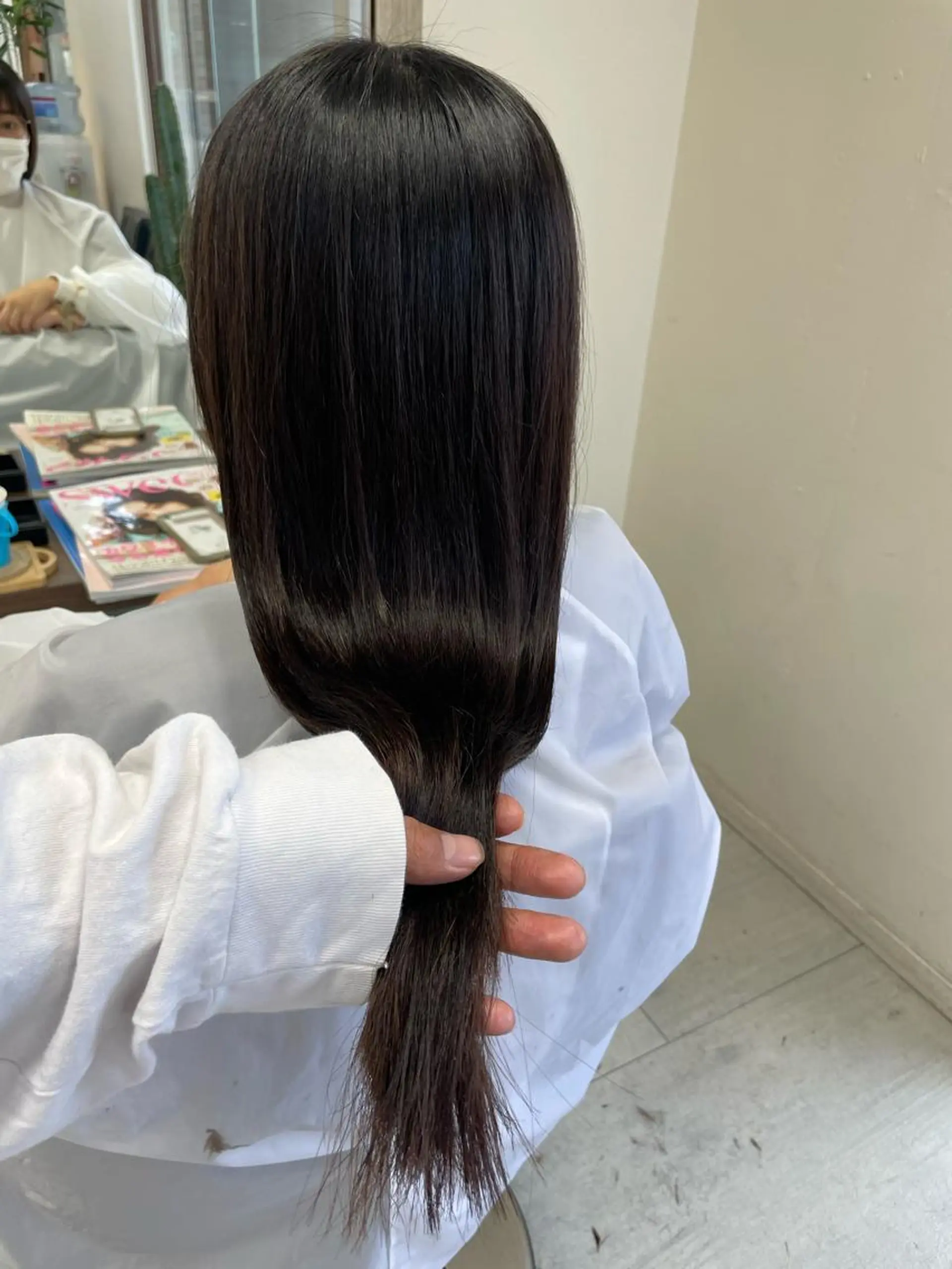 ロング ダブルカラー/韓国 ヘア/さわのあかねのヘアスタイル