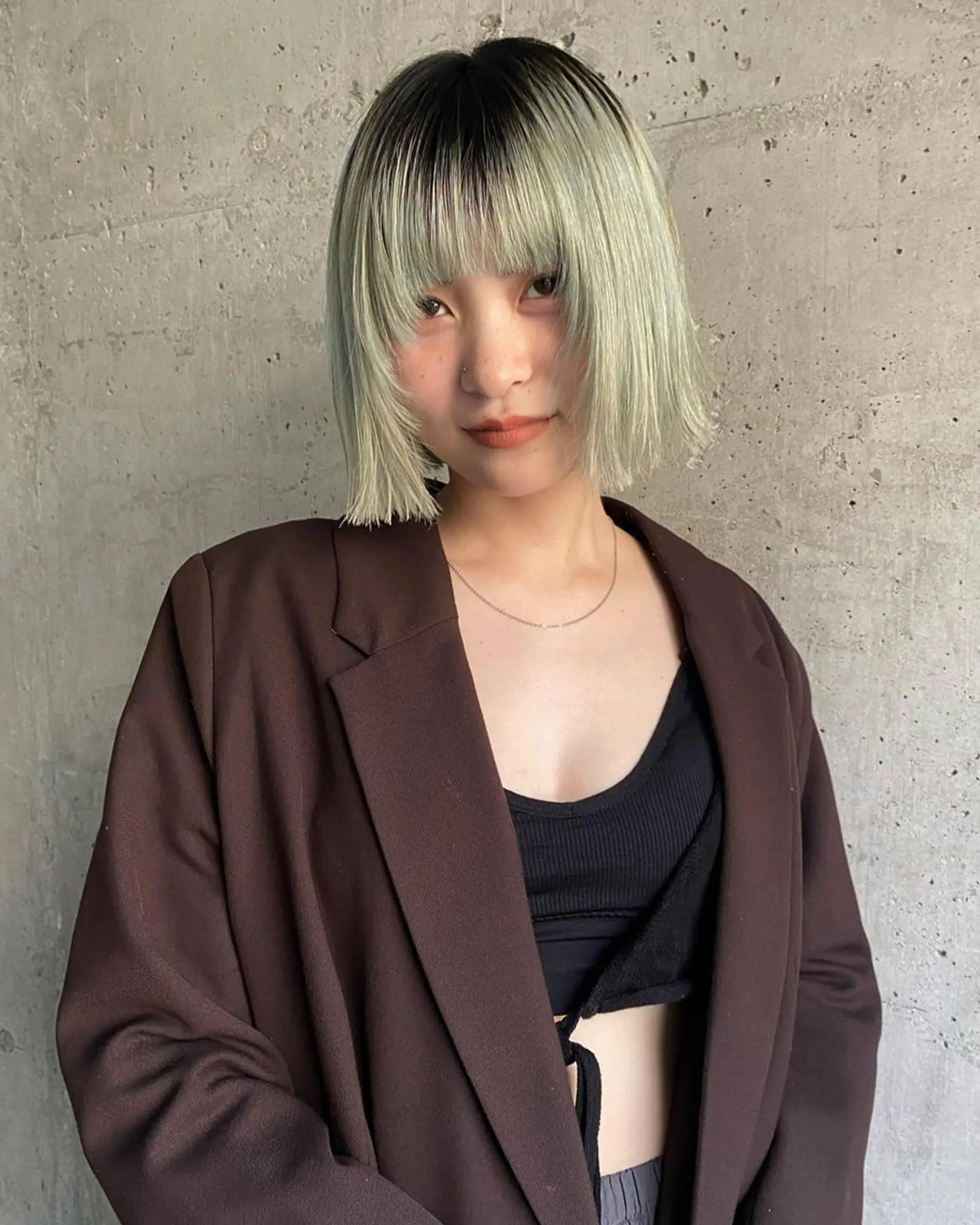 ショート 切りっぱなしボブ ボブ 似合わせカット 外ハネヘア CRAFT hairdesignのヘアスタイル