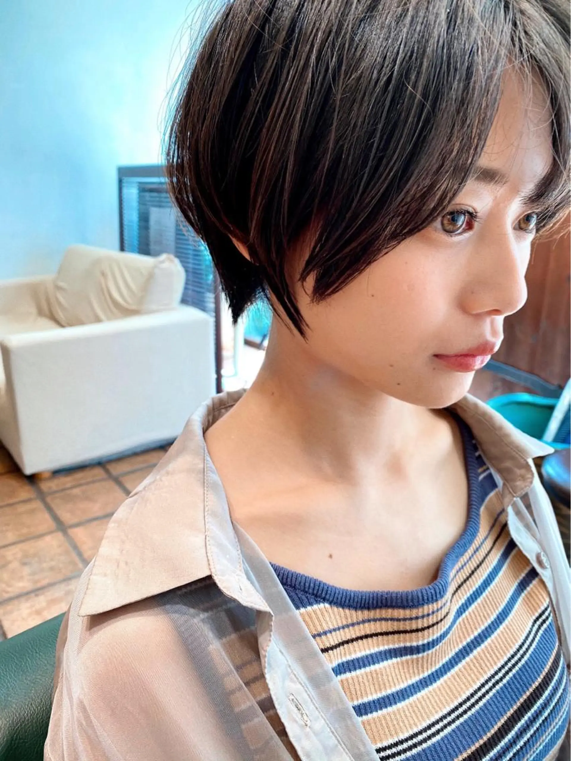 ショート カラー メンズカット特化柏駅 徒歩3分LOUのヘアスタイル