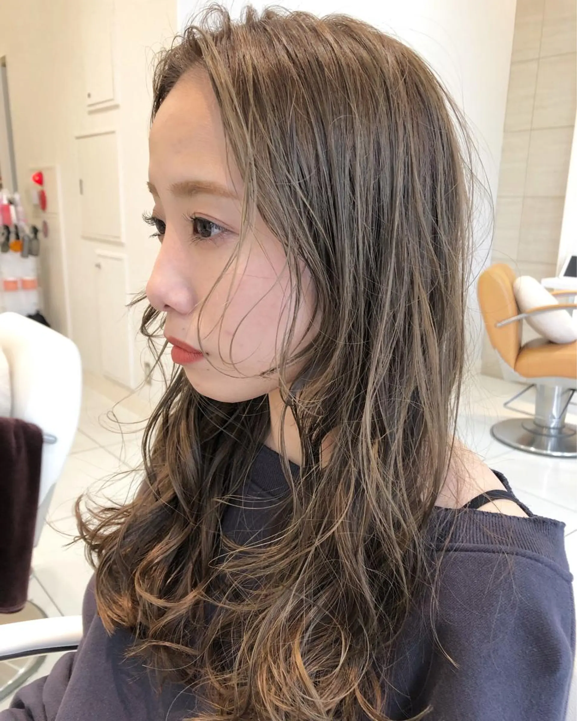 カラー グレージュ ハイライトカラー イルミナカラー 【代表】田川 祐也のヘアスタイル