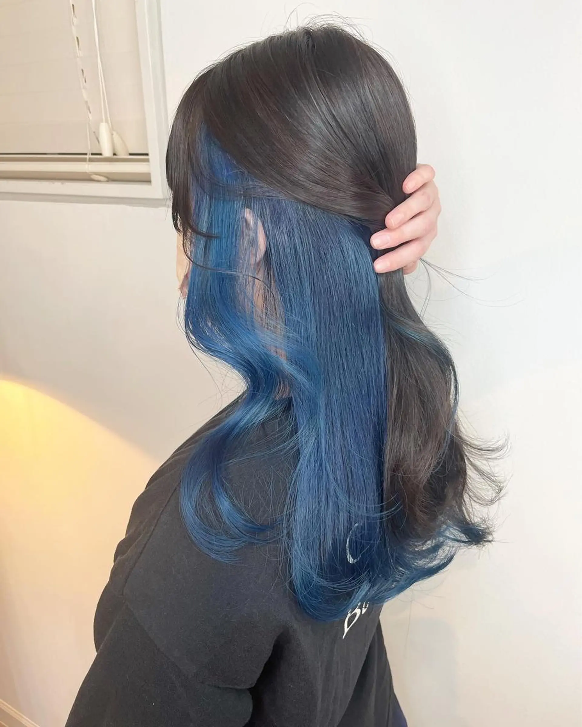 ロング ヘアカラー トリートメント 前髪&顔周りカット/ 韓国レイヤー/シバタのヘアスタイル