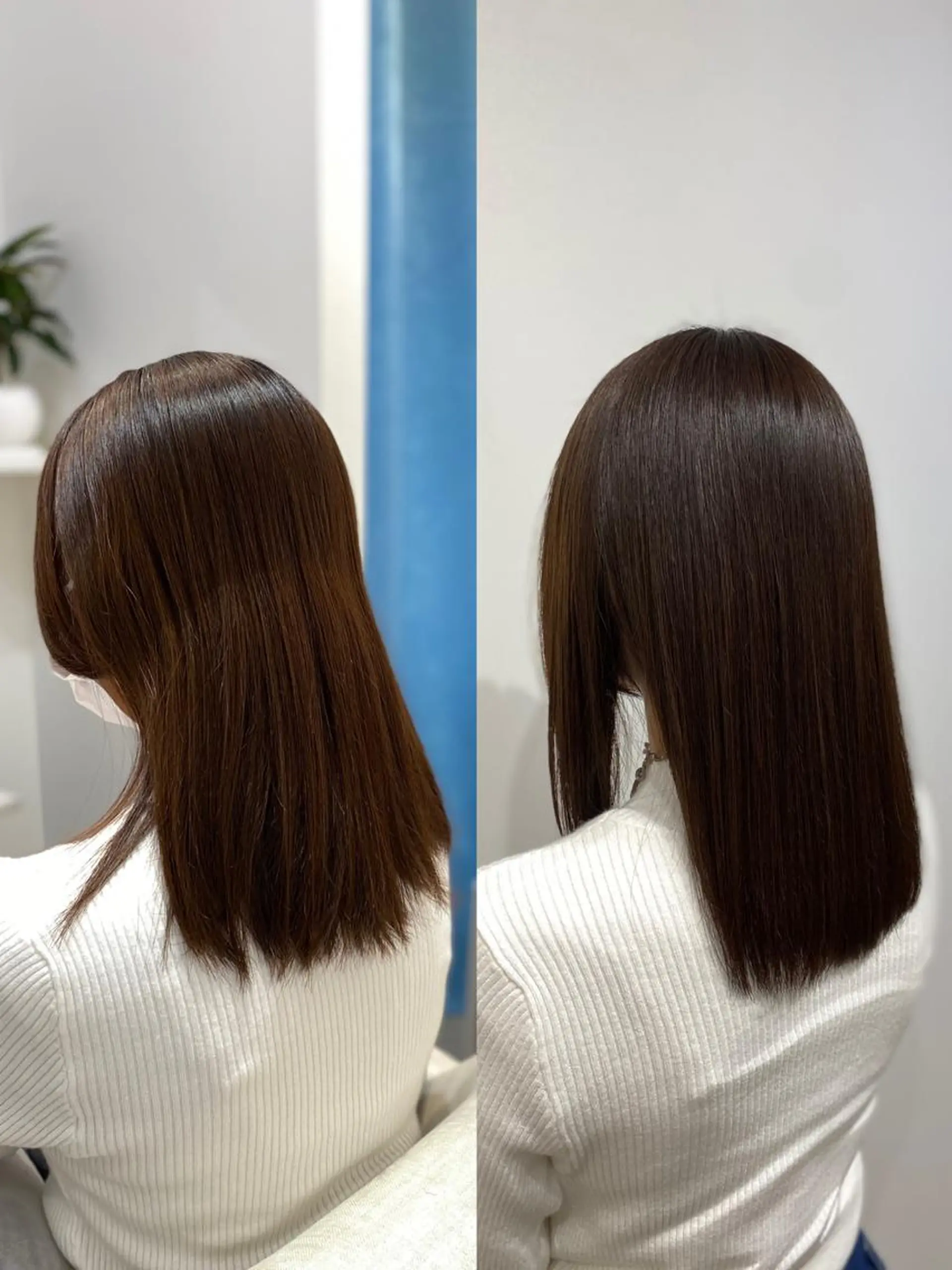 セミロング カラー アッシュ オレンジ ✨髪質改善が大好評✨ 美容室lic近藤✨のヘアスタイル