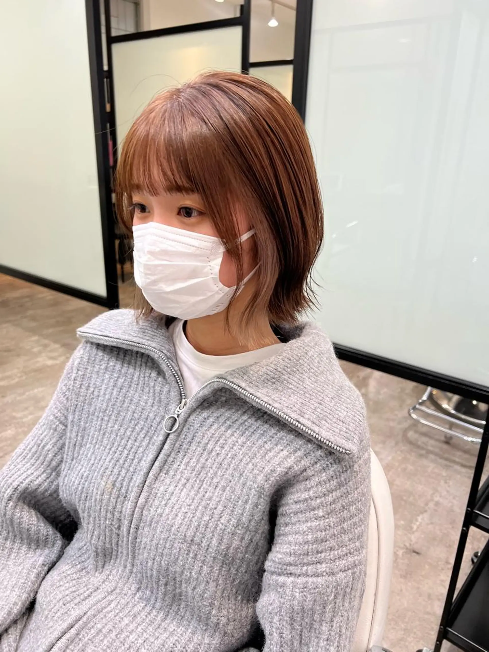 ショート ヘアカラー トリートメント 似合わせヘア🫶🏻 つきいてるみのヘアスタイル