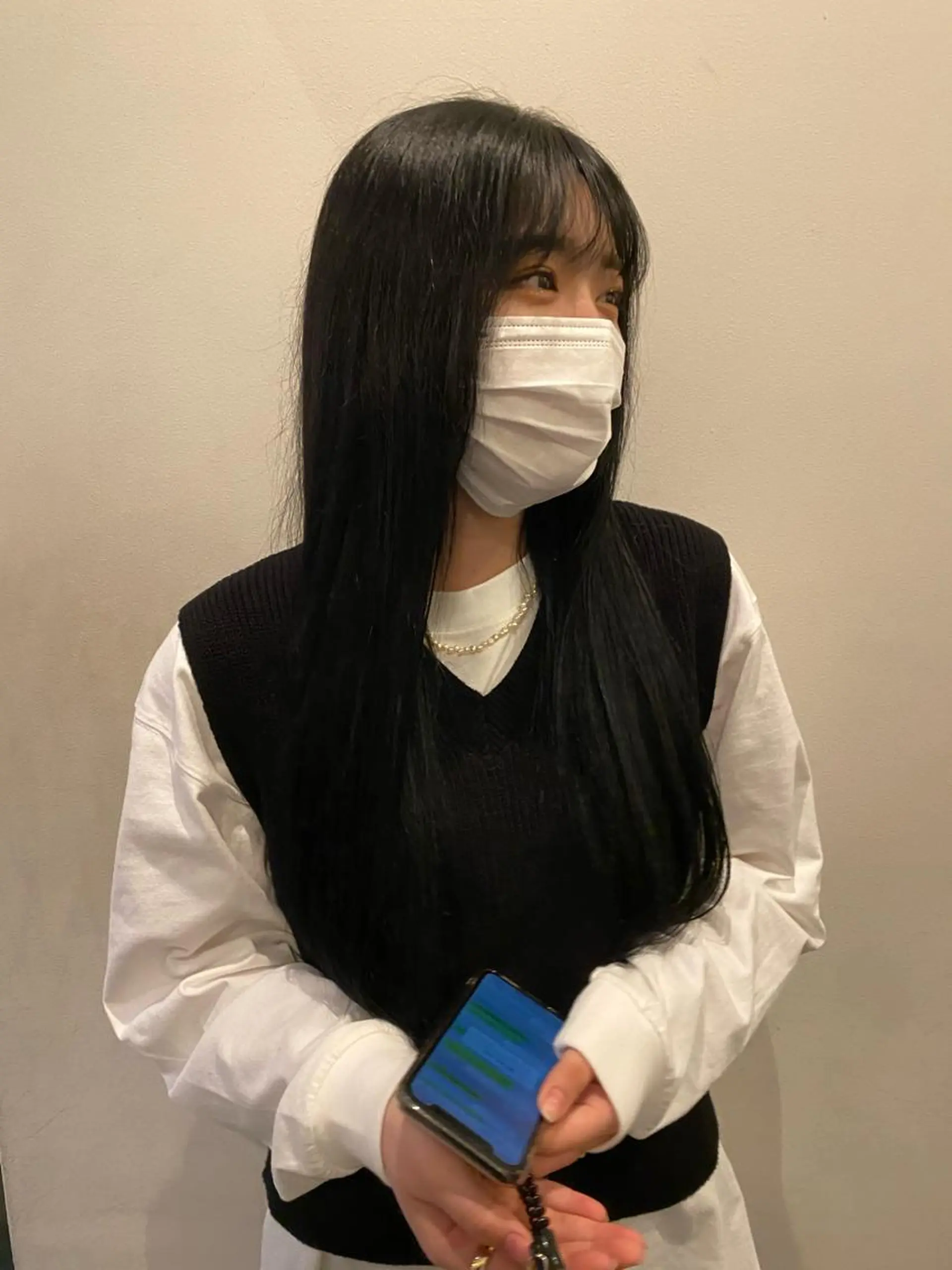 セミロング deco所属・無料カットモデル 丸川英心のヘアスタイル