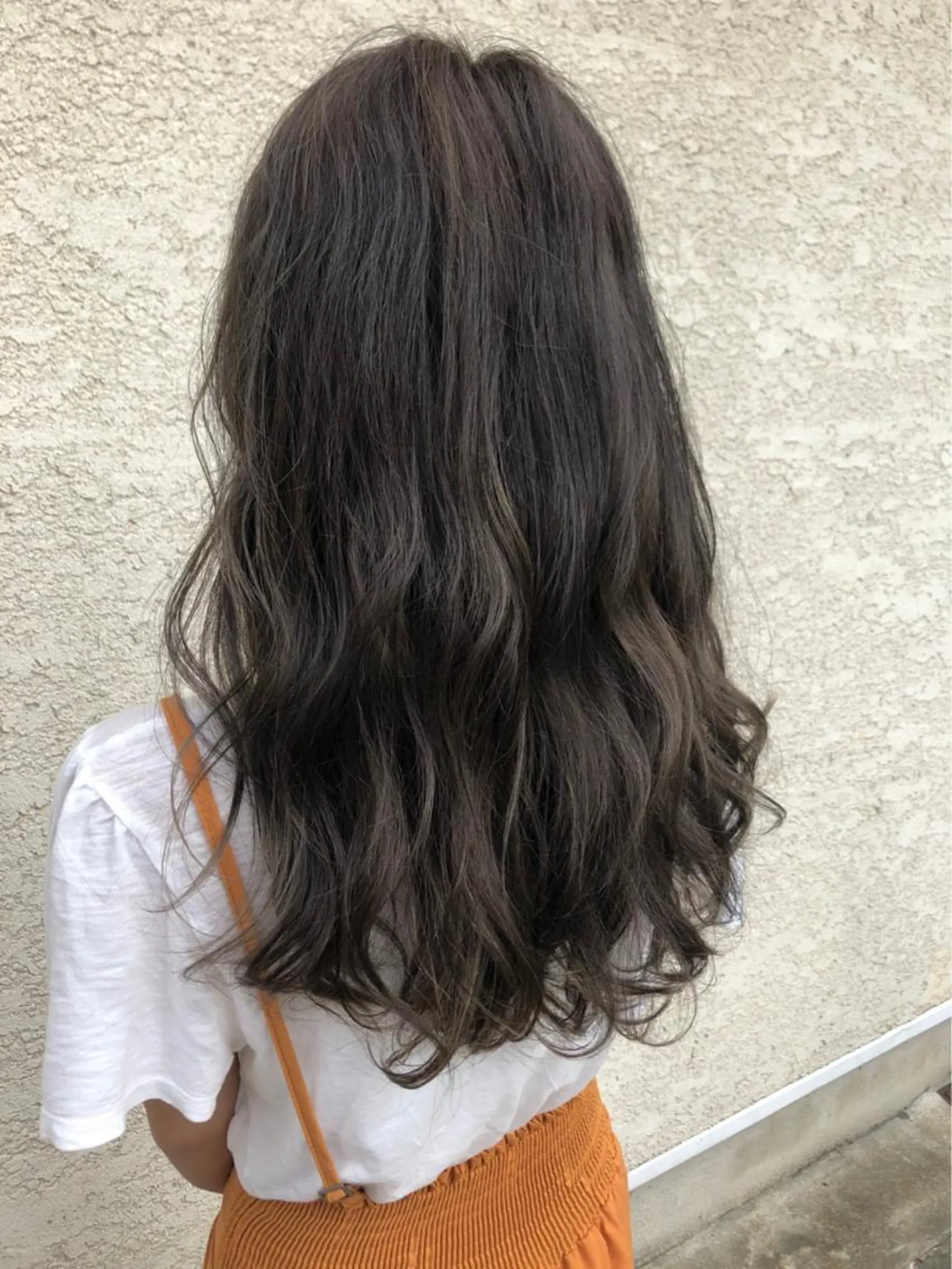 ロング カラー パーマ ヘアアレンジ メンズ キッズ マツエク・マツパ グレージュ Luela堅田所属・田中 裕士のヘアスタイル