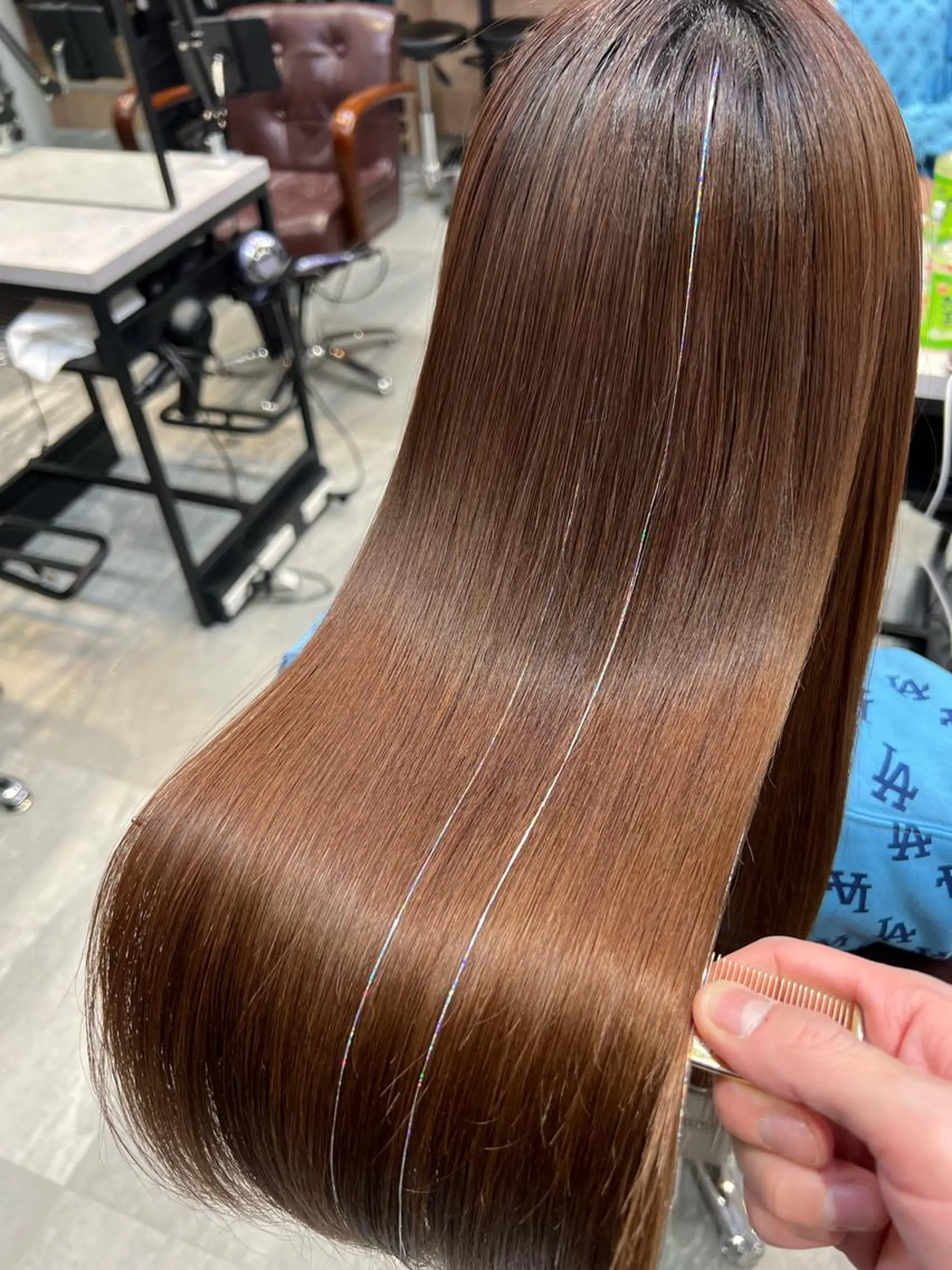 ロング カット 縮毛矯正 トリートメント 縮毛矯正/髪質改善 /ブリーチ/東陽町✨のヘアスタイル