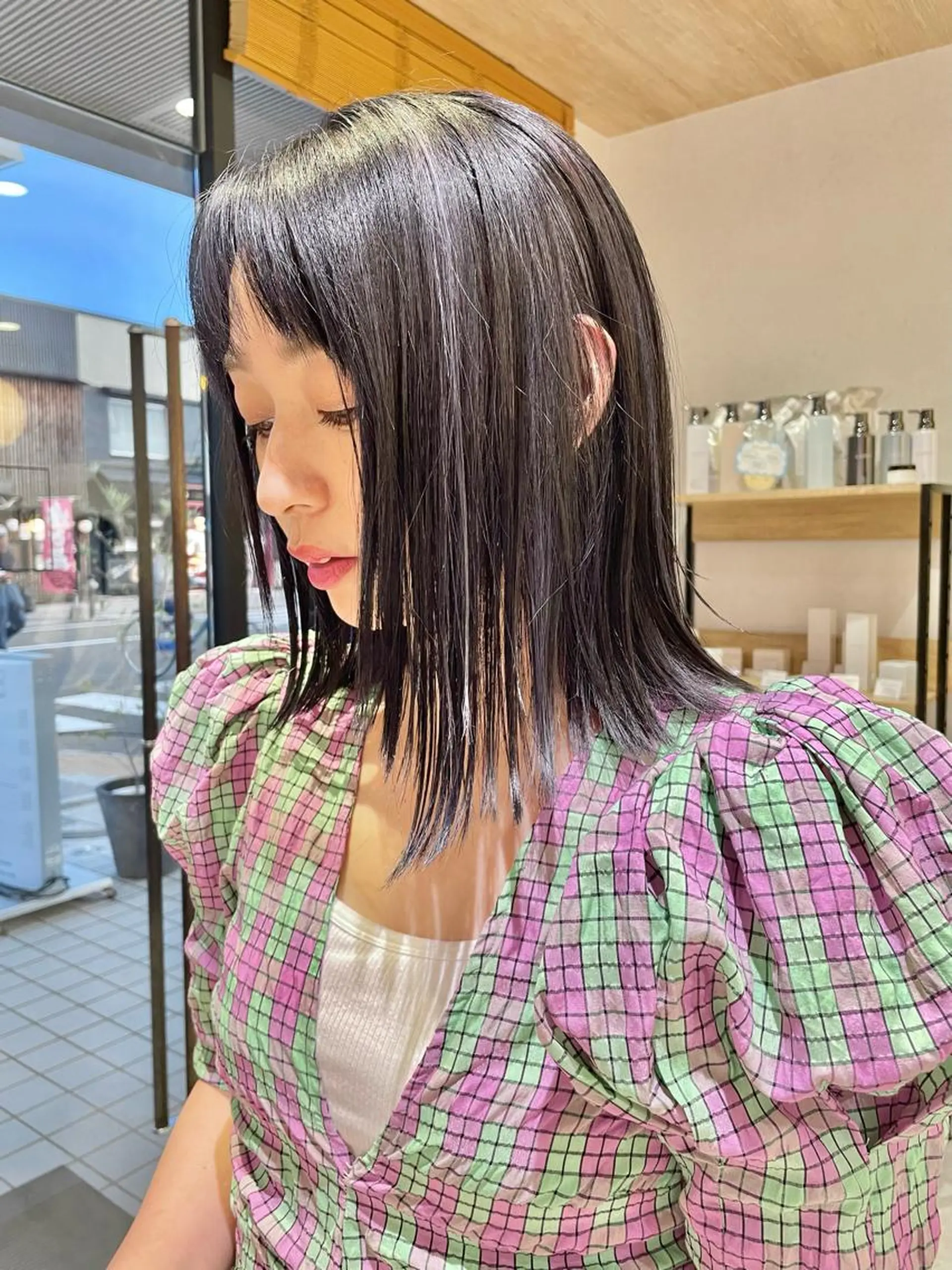 ミディアム カラー 産休中です 艶カラー♡オカのヘアスタイル