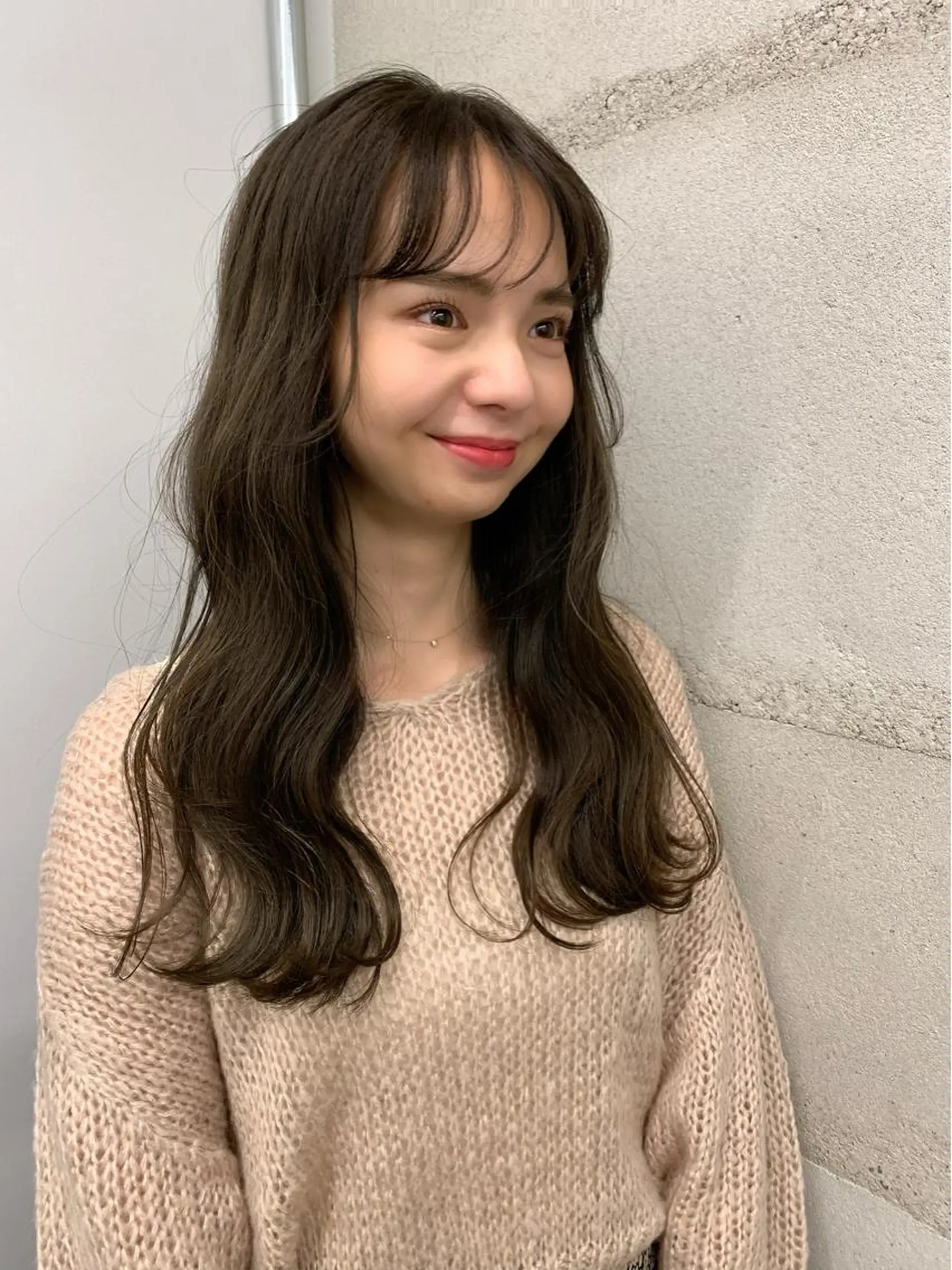 ロング カラー 透明感/オリーブ/ グレージュ/YUKAのヘアスタイル