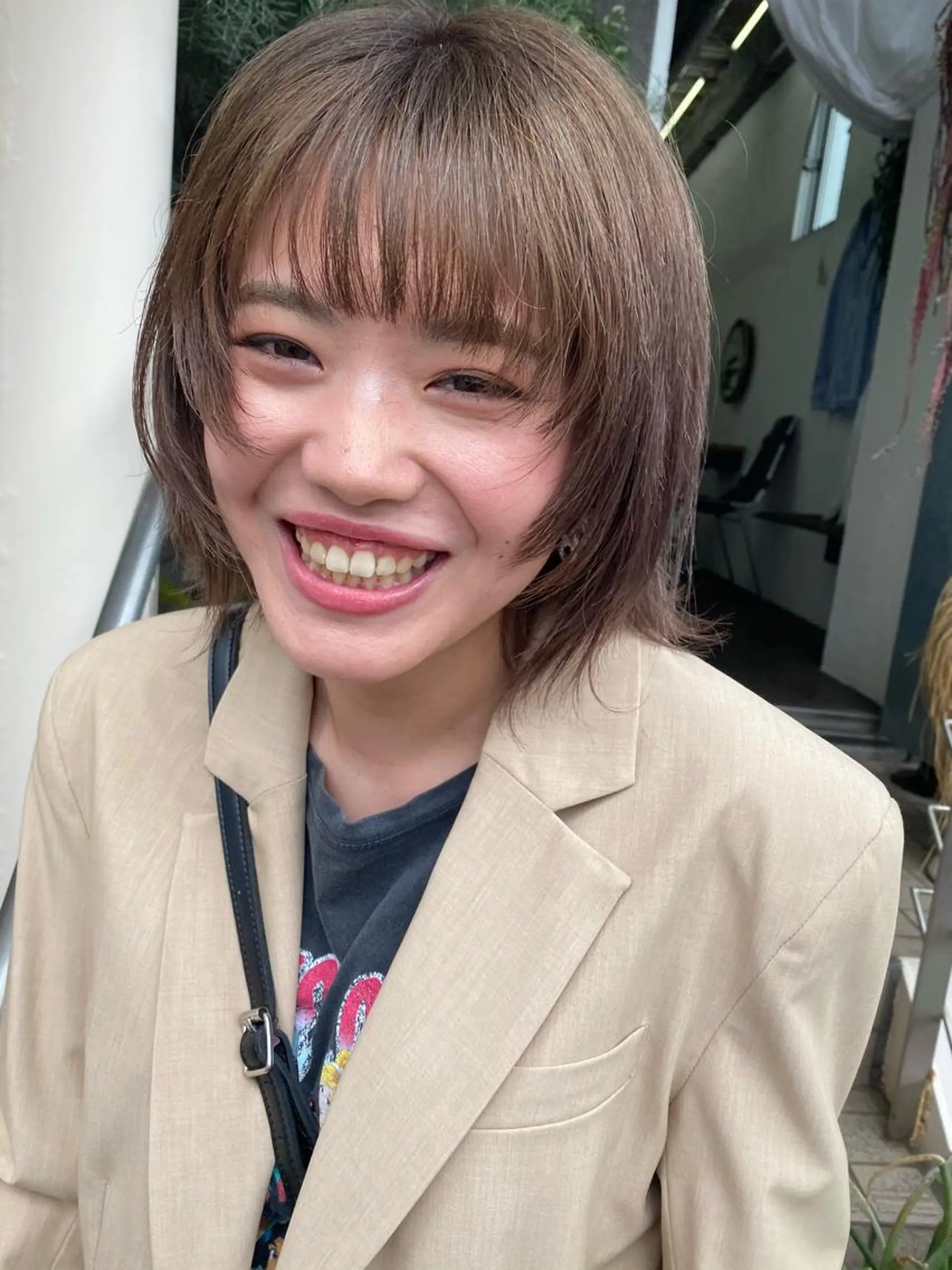 ショート カット ヘアカラー トリートメント qiie/ワンカラー インナーカラーのヘアスタイル