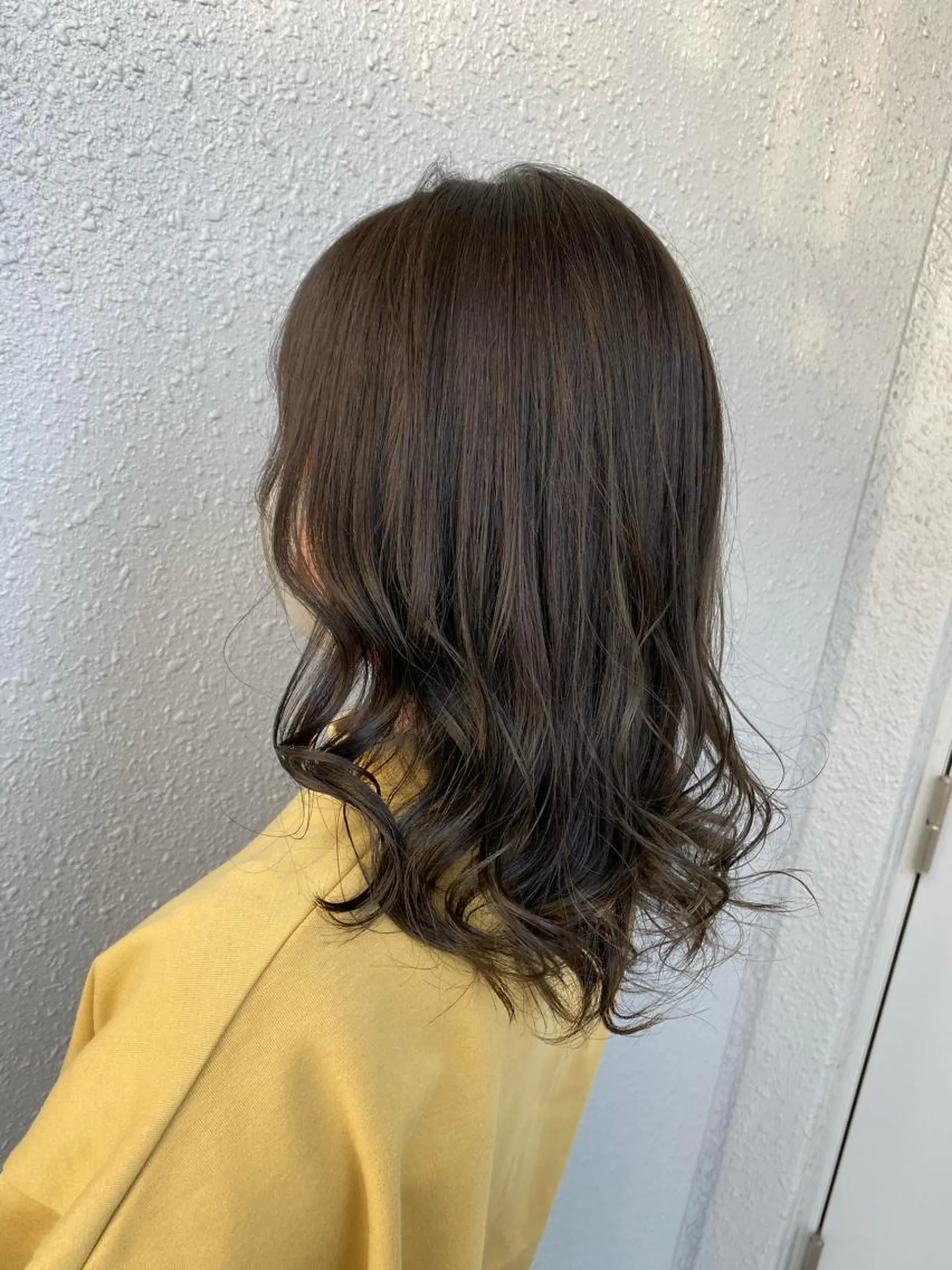 セミロング カラー グレージュ オリーブグレージュ オリーブグレー ヘアカラー トリートメント 後藤紗英/髪質改善 /オリーブベージュのヘアスタイル