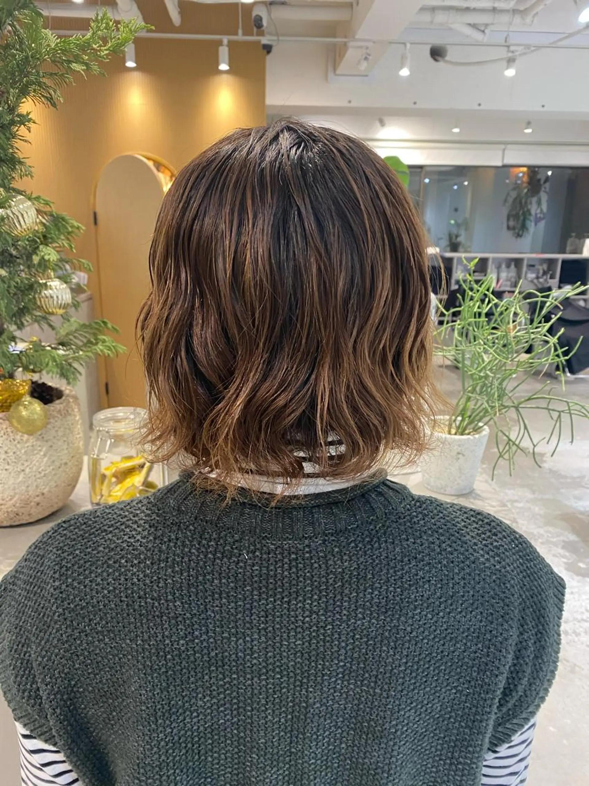 ミディアム カット パーマ MEY  TOKYO所属・☀️外国人カラー ☀️stevenのヘアスタイル