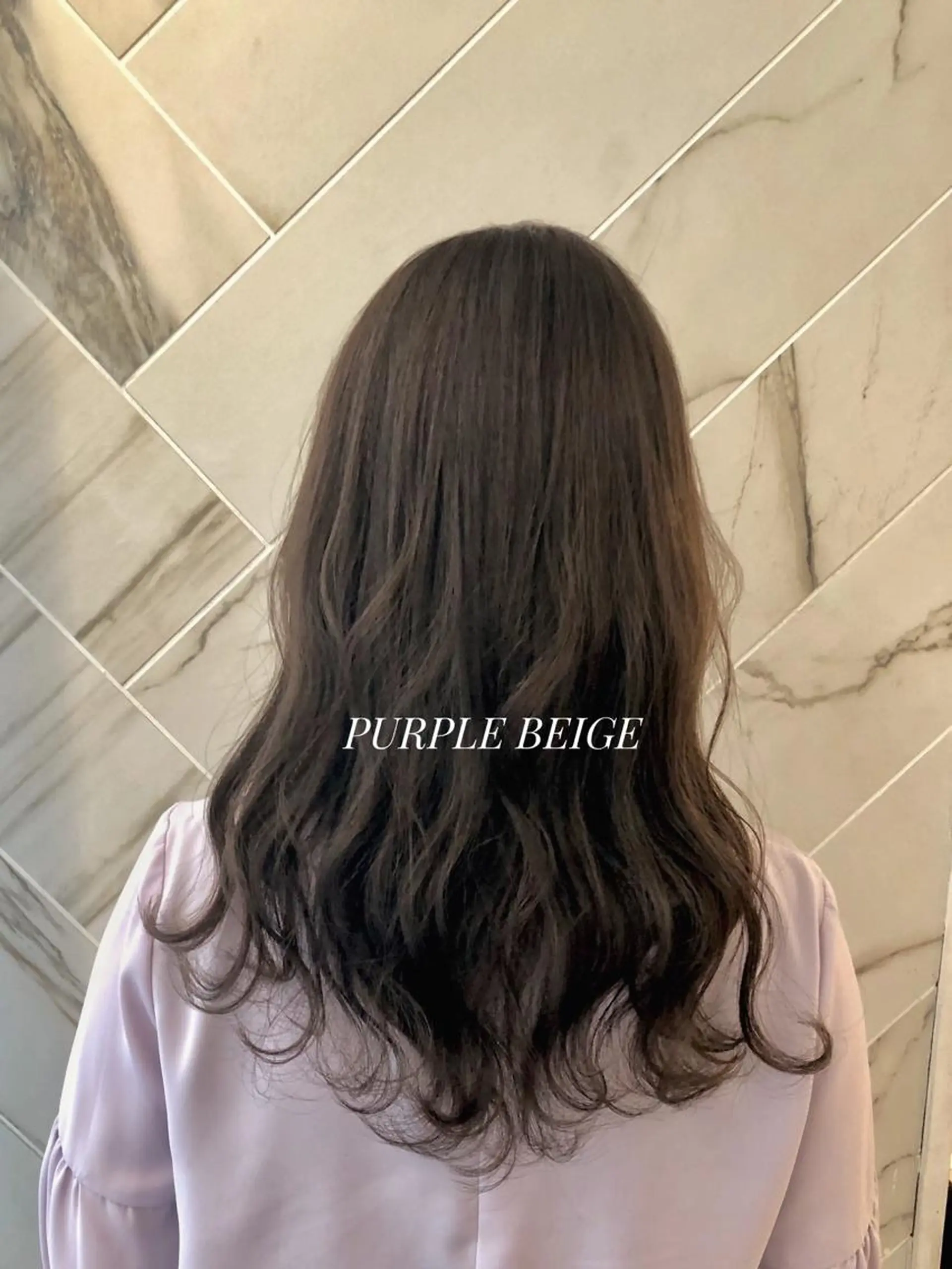 ミディアム カラー ヘアアレンジ ポニーテール アッシュ ベージュカラー ブリーチ 透明感カラー ✨似合うのその先へ✨ 田中延和のヘアスタイル